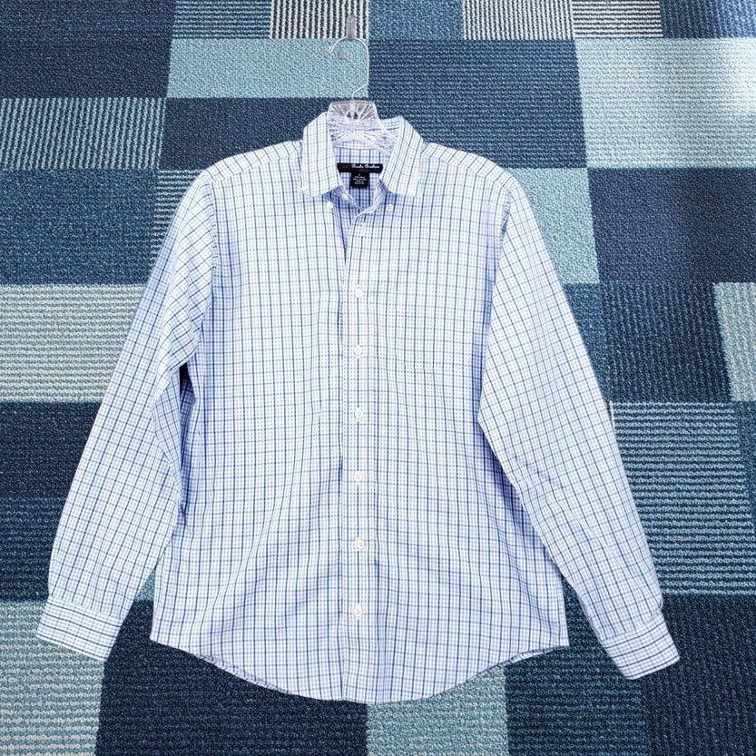 Brooks Brothers Brooks Brothers 346 Button Down Shirt Men Large Blue Fleece Non Iron Long Sleeve Plaid Size US L / EU 52-54 / 3 - 1 Thumbnail