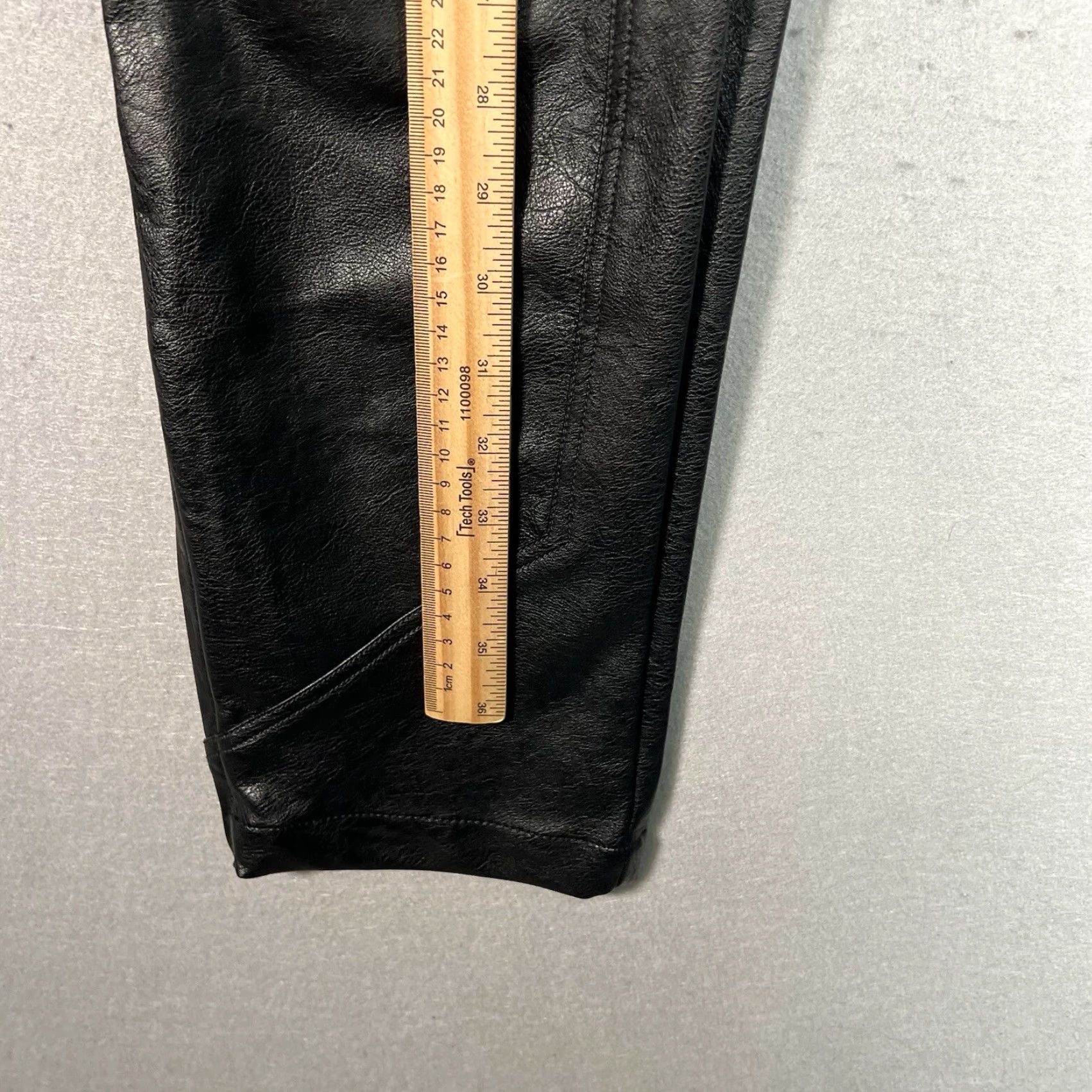 CLOT NWT! Standard Cloth Pants Womens XS Black Faux Leather Biker Ankle Zip Size 26" / US 2 / IT 38 - 3 Thumbnail