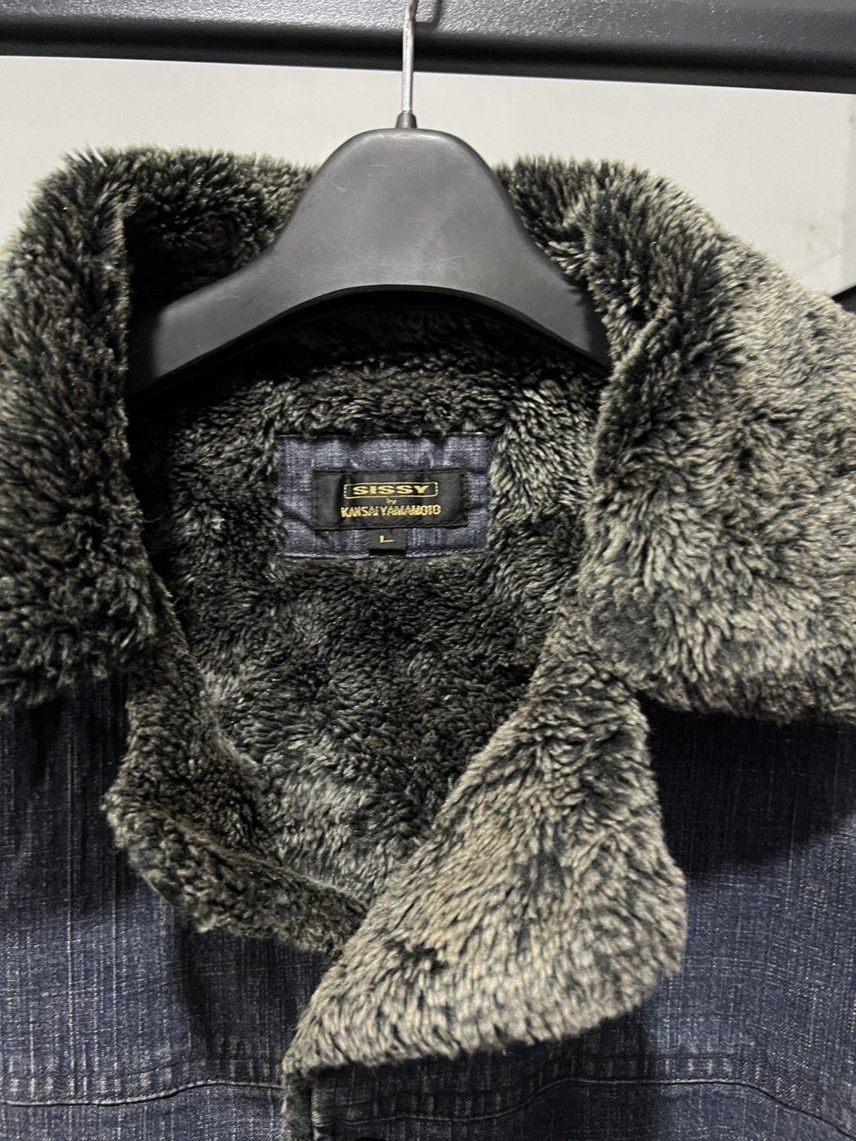 Kansai Yamamoto vintage kansai yamamoto fur denim jacket/coat/parkas style Size US L / EU 52-54 / 3 - 3 Thumbnail