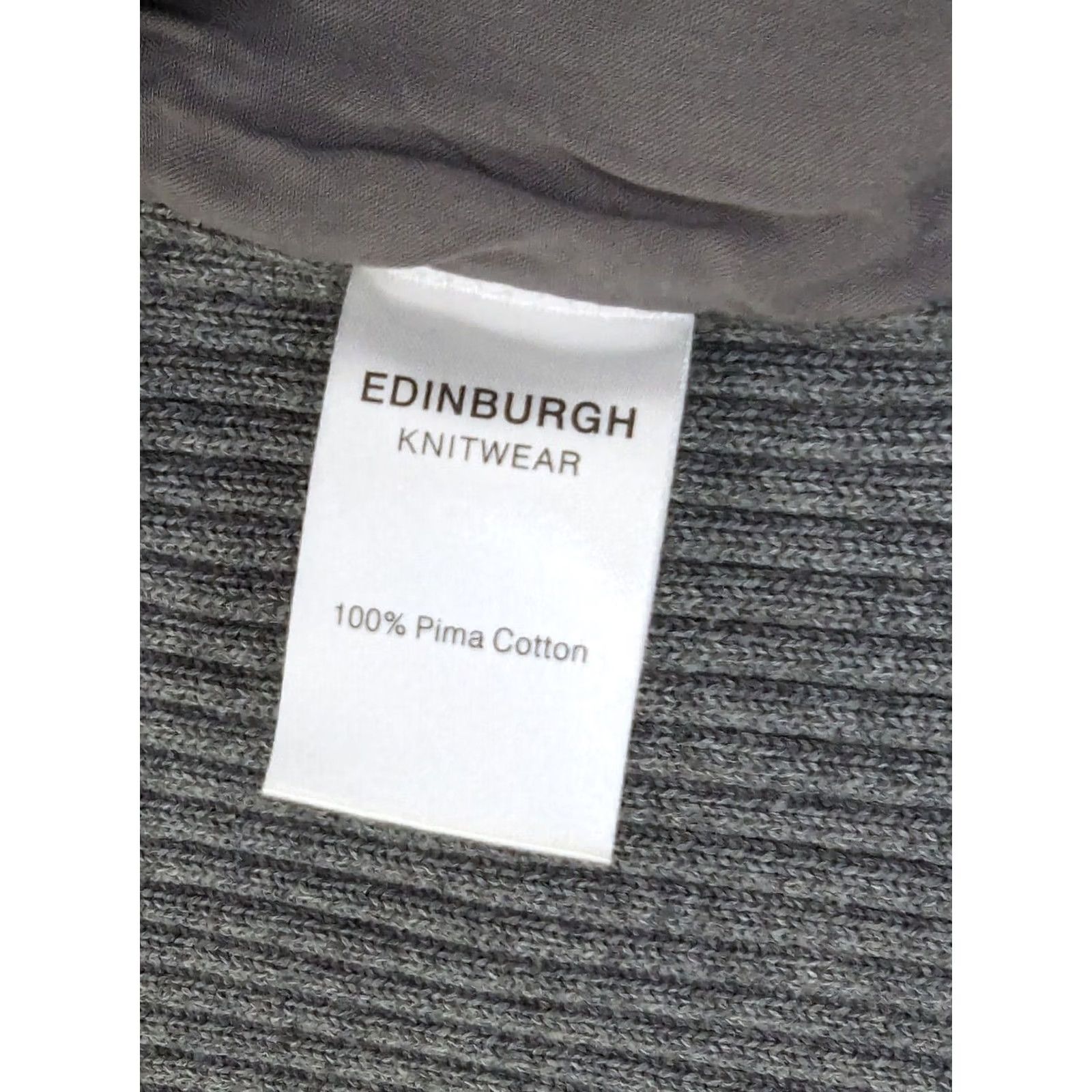 Vintage Edinburgh Knitwear Vest Women S Blue & Gray Full Zip Paisley Pima Cotton Knitwear Vest Regular Fit Sleeveless Mid-Length Vintage: No Size S / US 4 / IT 40 - 5 Thumbnail