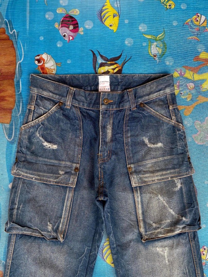 Japanese Brand × Number (N)ine Number nine y2k cargo jeans beautiful design Size US 30 / EU 46 - 3 Thumbnail