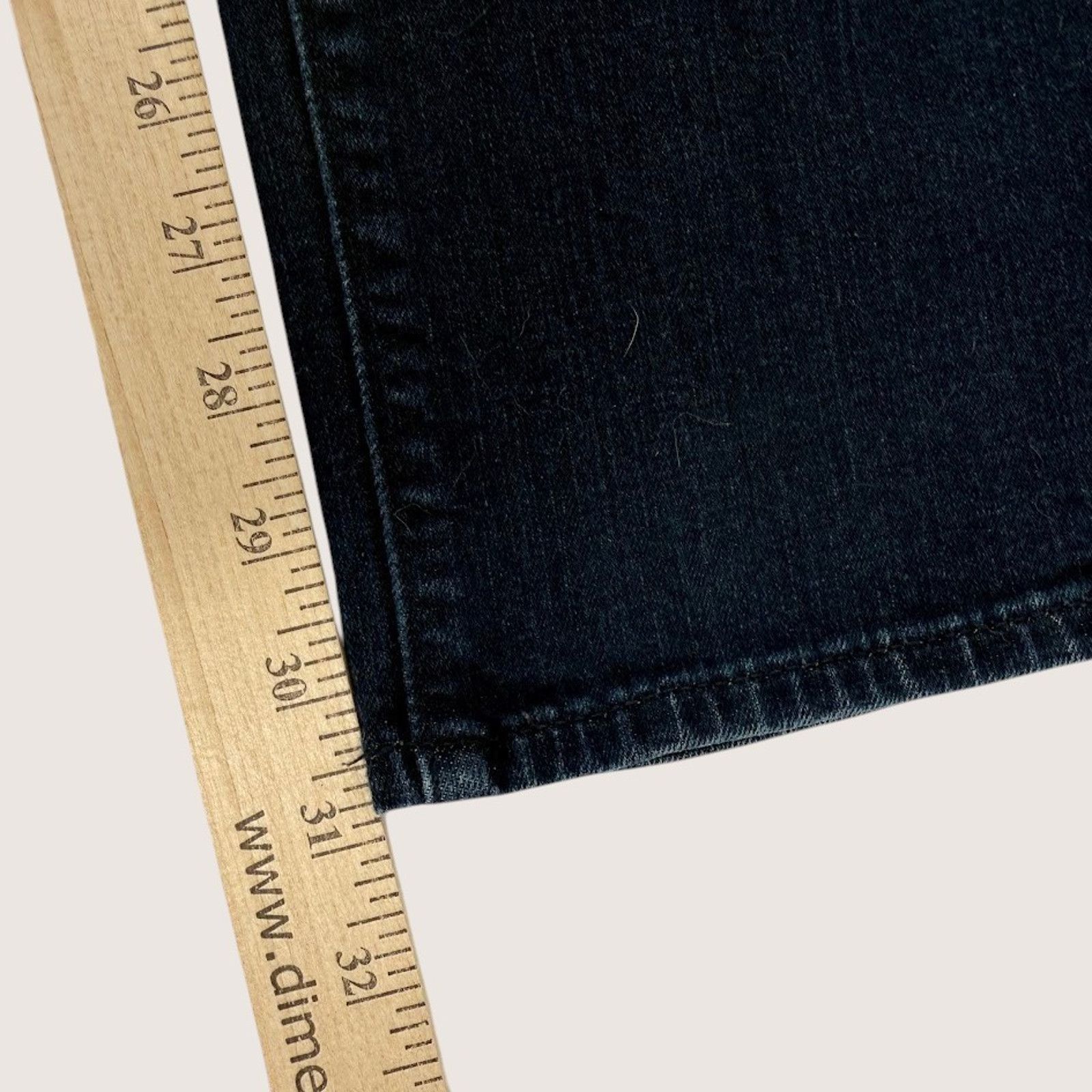 Spanx Spanx Slim-X Straight Denim 31 Dark Wash Size 31" - 8 Thumbnail