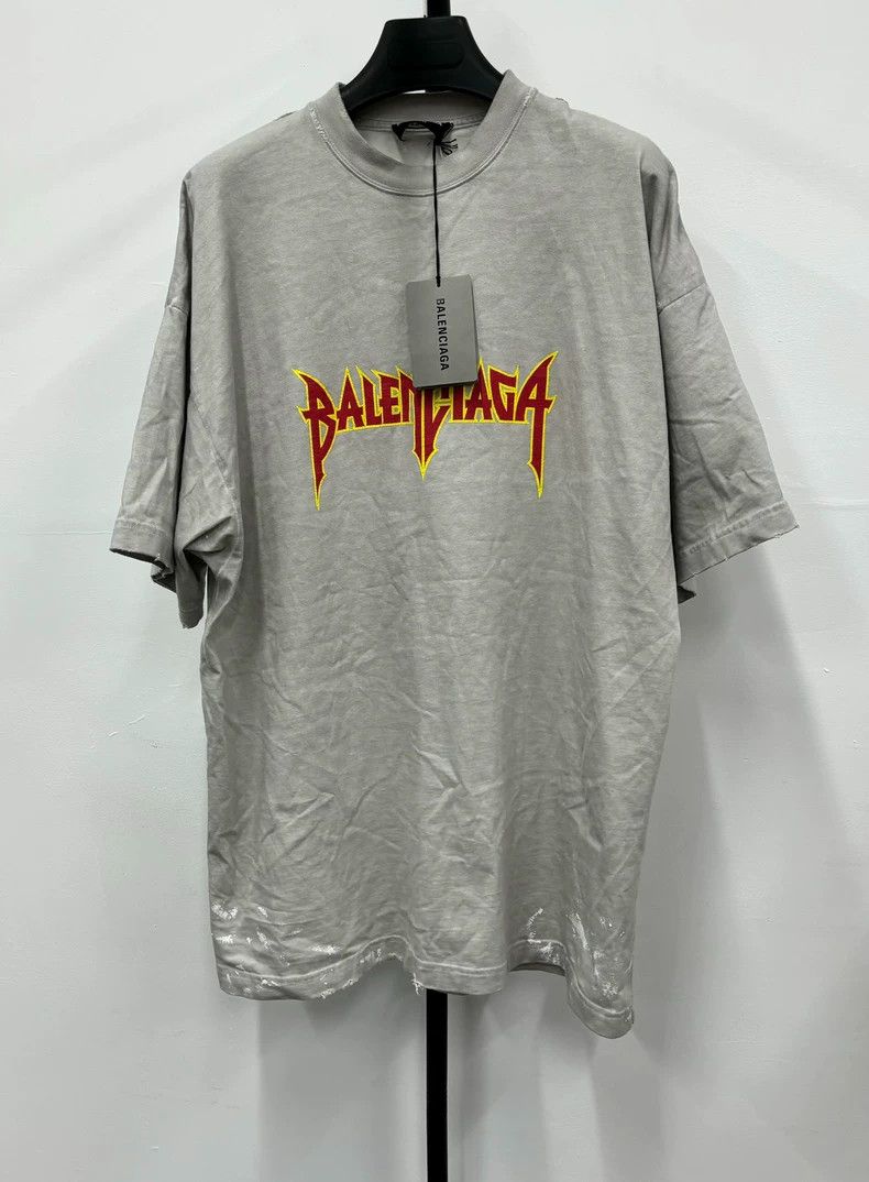 Balenciaga Balenciaga SS22 Metallica Rock Band Lightning Short Sleeves Size US S / EU 44-46 / 1 - 1 Thumbnail