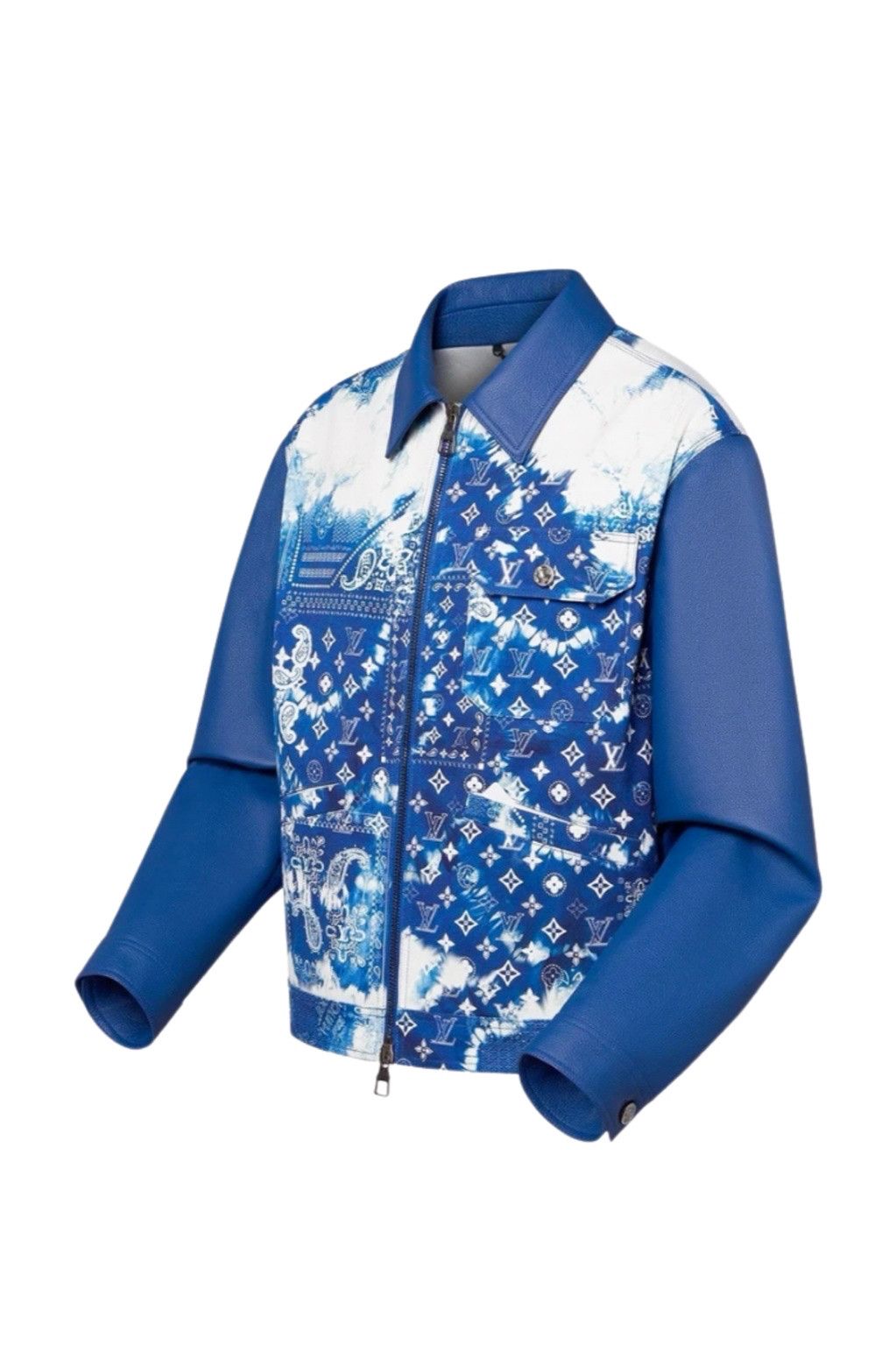 Louis Vuitton Louis Vuitton Bandana Print Leather Denim Jacket Size US M / EU 48-50 / 2 - 3 Thumbnail