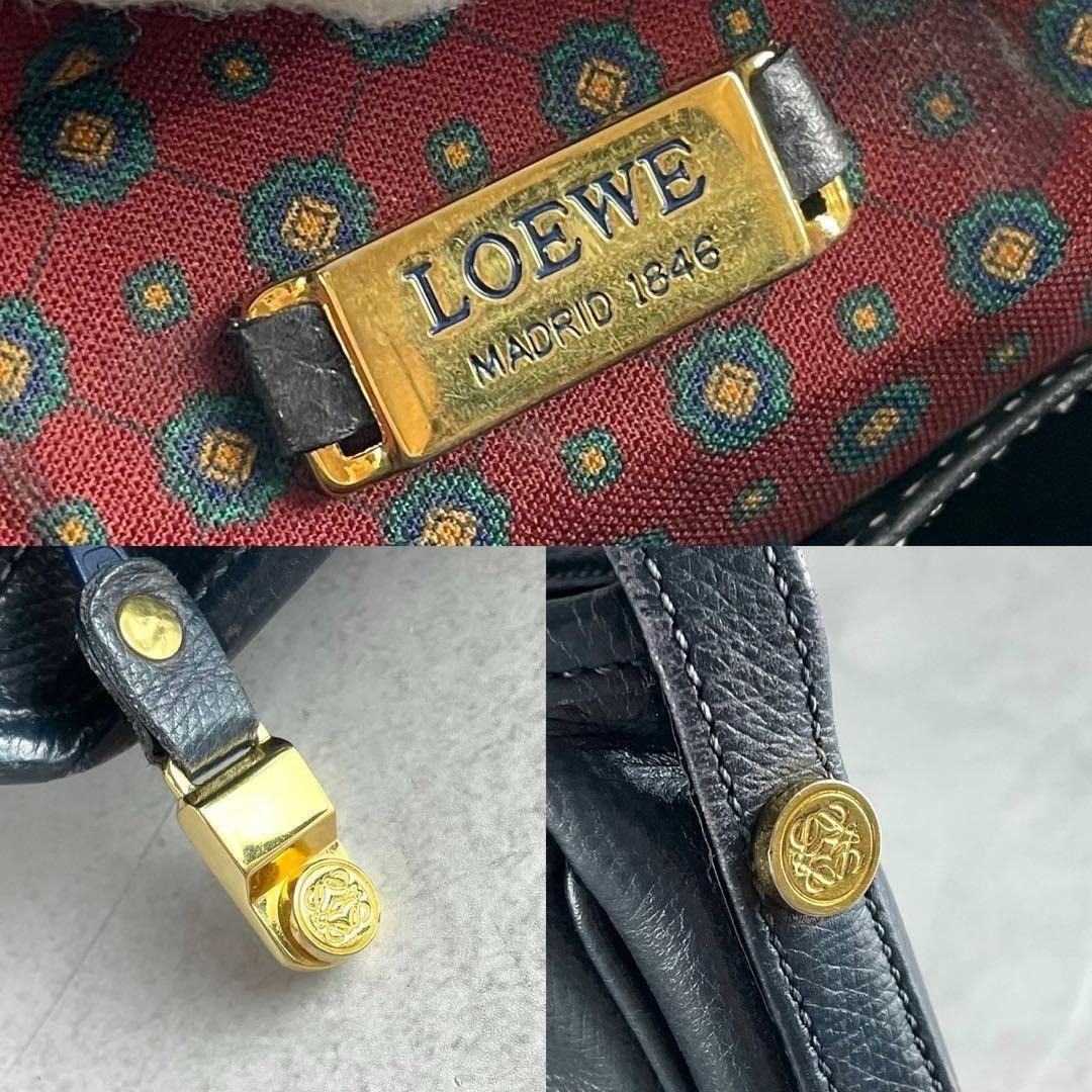 Other LOEWE Anagram Leather Shoulder Bag Navy Size ONE SIZE - 1 Thumbnail