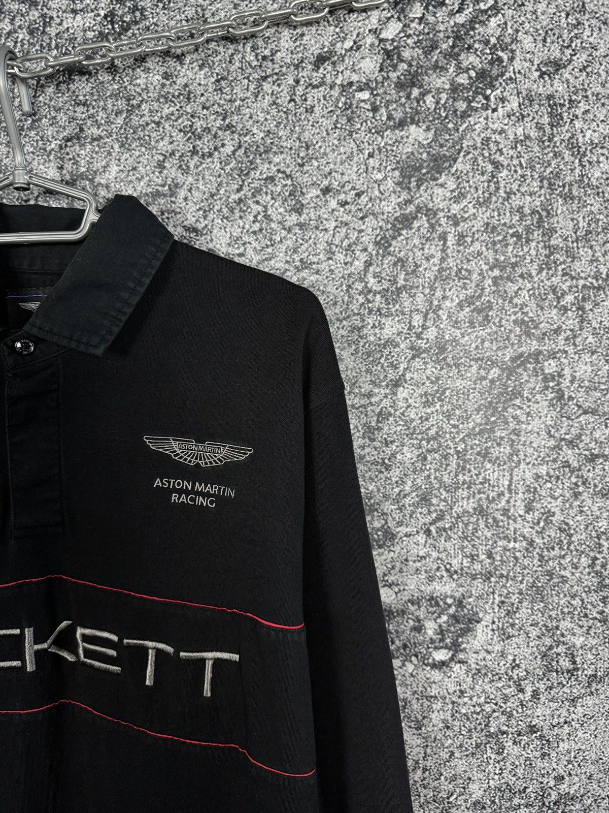 Hackett Hackett Aston Martin Racing Long Sleeve Polo Shirt Size L Size US L / EU 52-54 / 3 - 2 Thumbnail