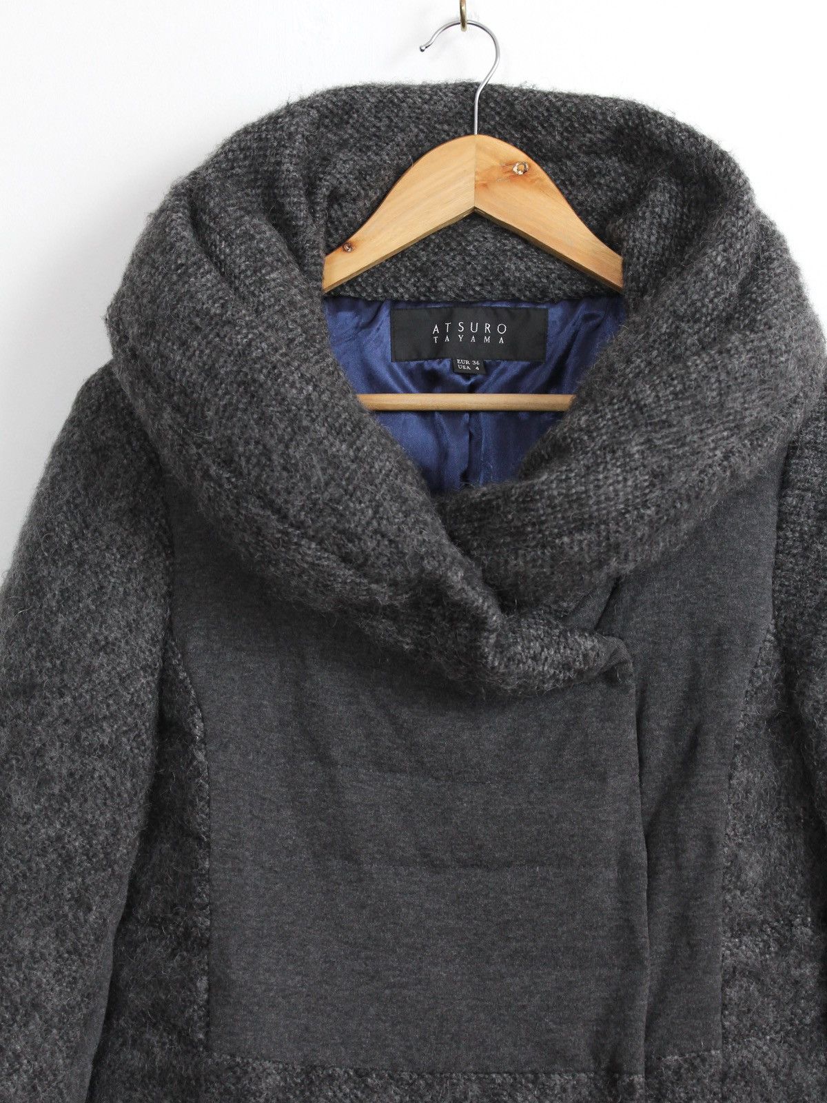 ATSURO TAYAMA × Japanese Brand × Vintage Atsuro Tayama Rare Women’s Fuzzy Down Jacket Size S / US 4 / IT 40 - 2 Thumbnail
