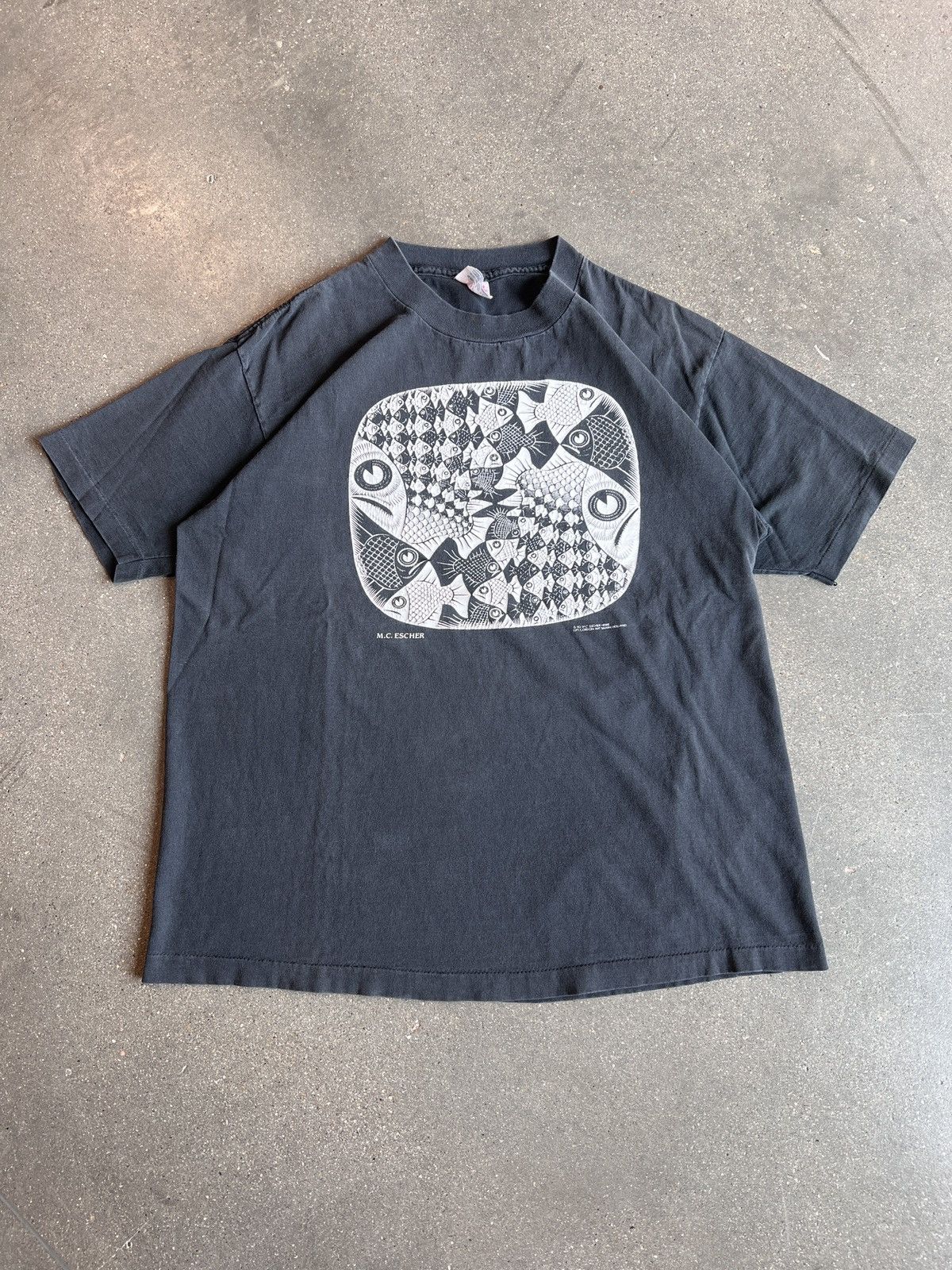 Art × Vintage MC Escher Fish Print XLarge | Grailed