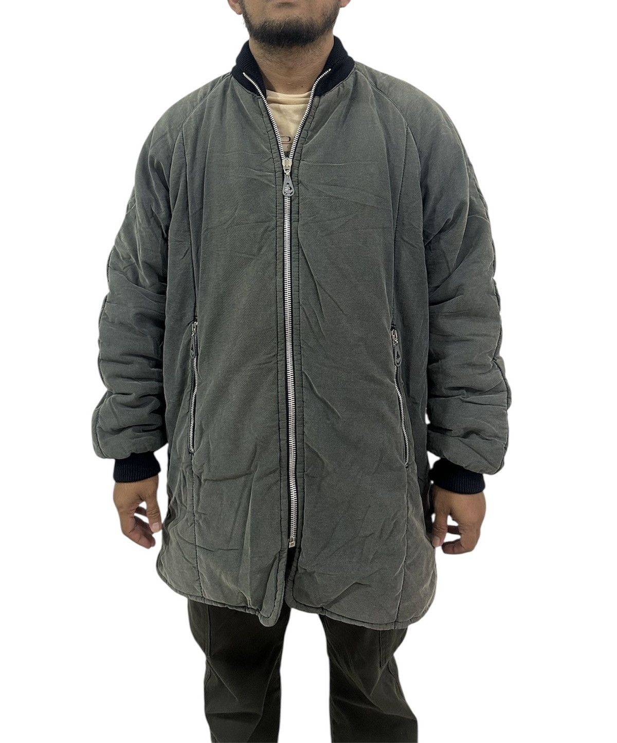 Giorgio Armani Vintage 80’s Armani Jeans Padded Bomber Jacket Oversized Size US M / EU 48-50 / 2 - 13 Thumbnail