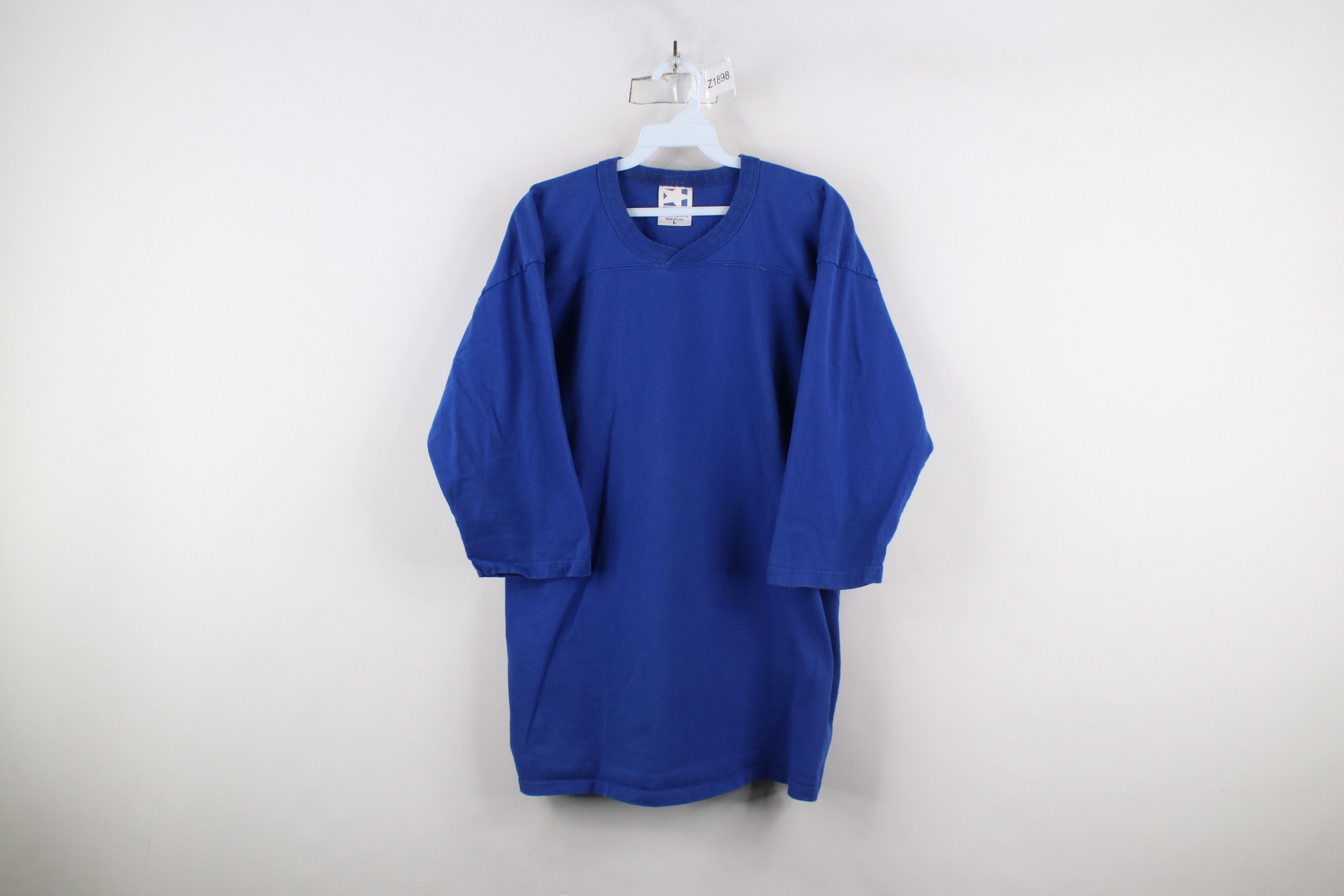 Vintage Vintage 90s Streetwear Long Sleeve Football Jersey T-Shirt Size US L / EU 52-54 / 3 - 1 Thumbnail