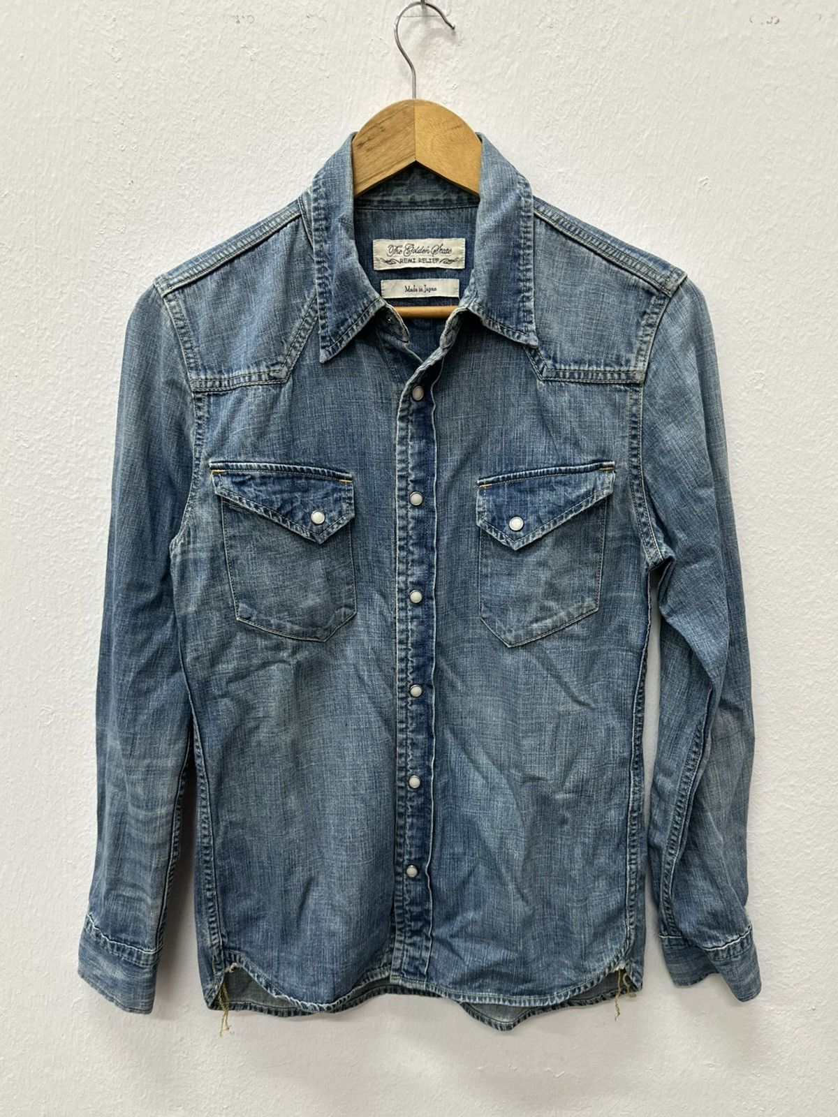 Remi Relief Remi Relief Japan Denim Chambray Snap Button Button Shirt Size US M / EU 48-50 / 2 - 4 Thumbnail