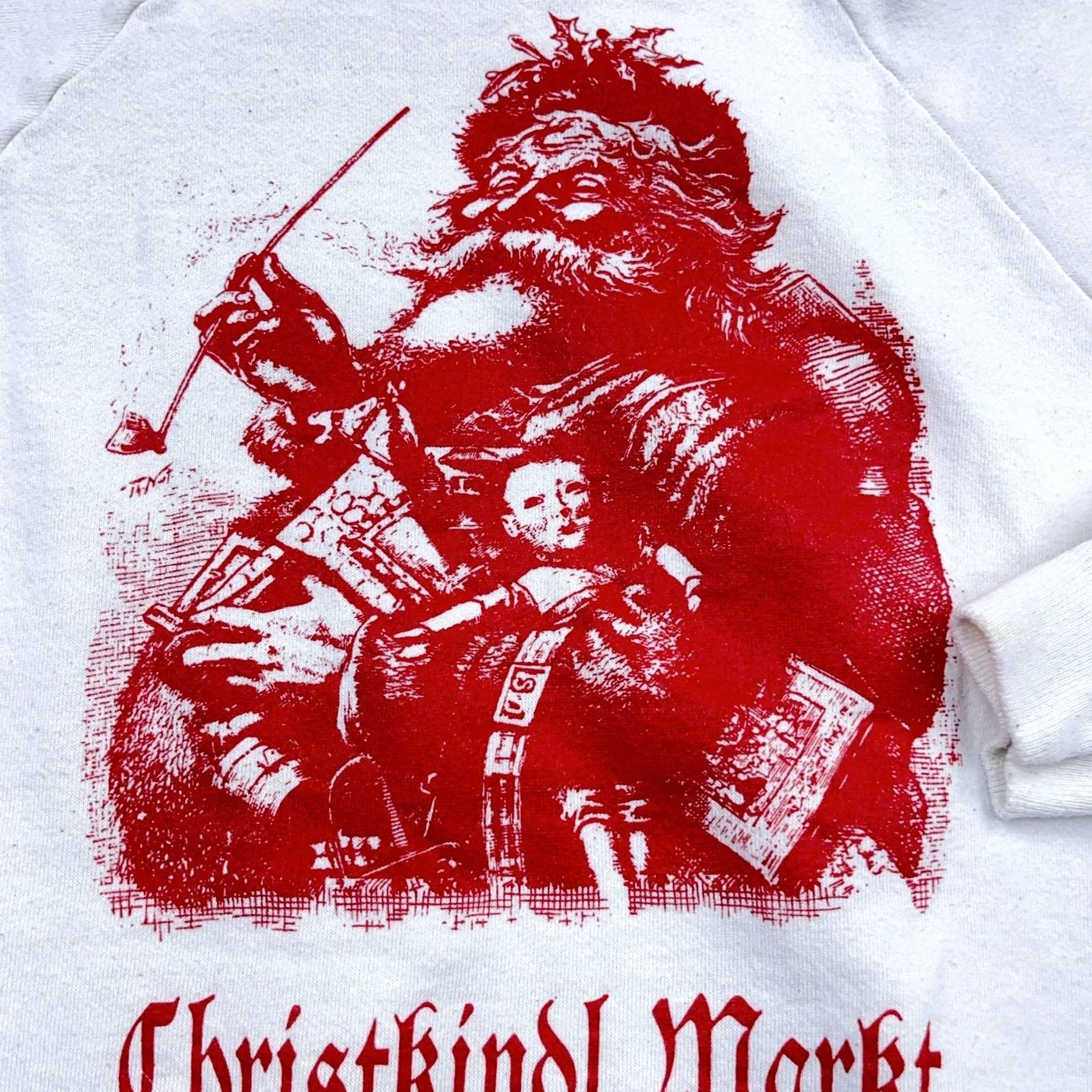 Hanes Vintage Hanes Sweatshirt Men XL White Crewneck Santa Claus Graphic Print 90s Christmas Spooky Classic Hipster 80s Retro Dogs Cats Size US XL / EU 56 / 4 - 5 Thumbnail