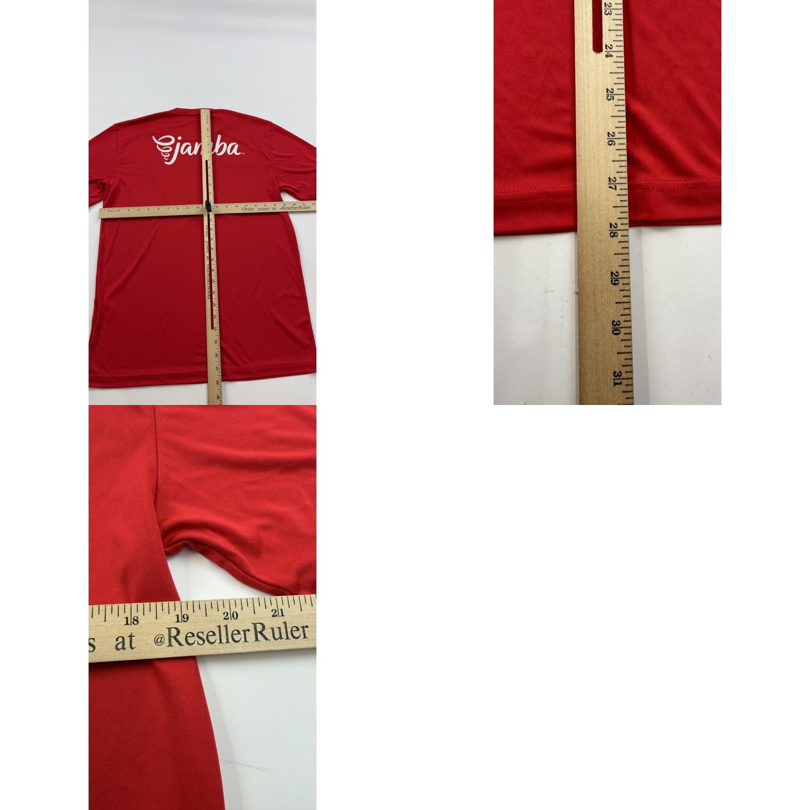 Logo 7 Jamba Shirt Mens Medium Red Sport-Tek Performance Tee Polyester Lightweight Logo Short Sleeve Crew Neck T-Shirt Fitness Gym Running Size US M / EU 48-50 / 2 - 8 Thumbnail