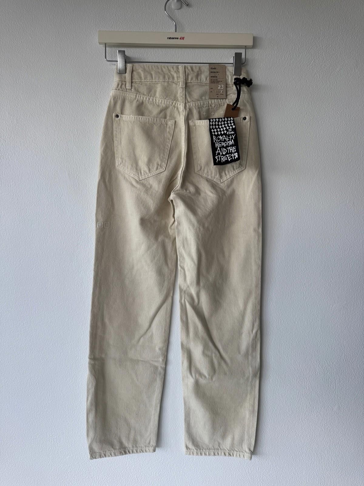 Ksubi new Ksubi womens denim high jeans brooklyn ecru white 23 5 Size 23" - 2 Thumbnail