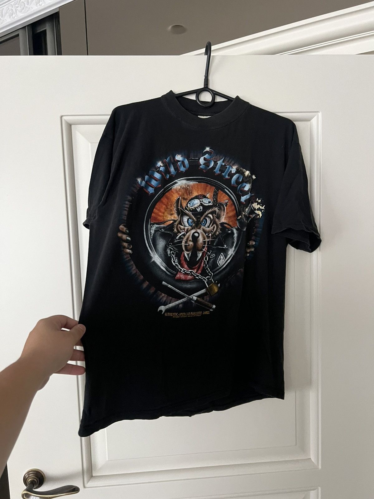 Vintage Vintage 90s Wild Street Biker Tee Authentic American Size US L / EU 52-54 / 3 - 4 Thumbnail
