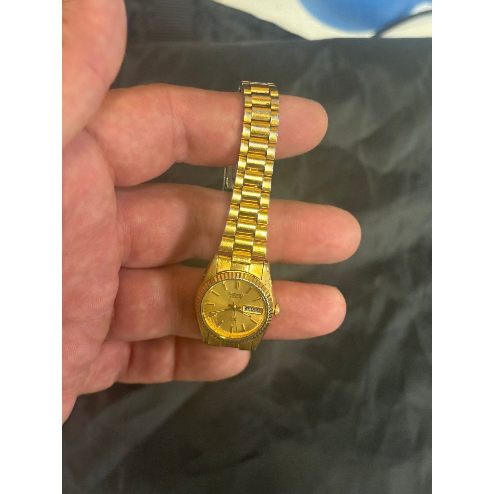 Seiko Seiko 2A23-0039 Gold Tone Women’s Watch! New Battery. Size ONE SIZE - 9 Thumbnail