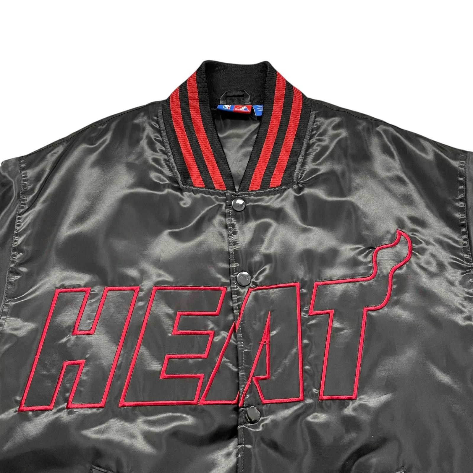 NBA VTG 00s MIAMI HEAT MAJESTIC SATIN BOMBER JACKET S Size US S / EU 44-46 / 1 - 2 Thumbnail