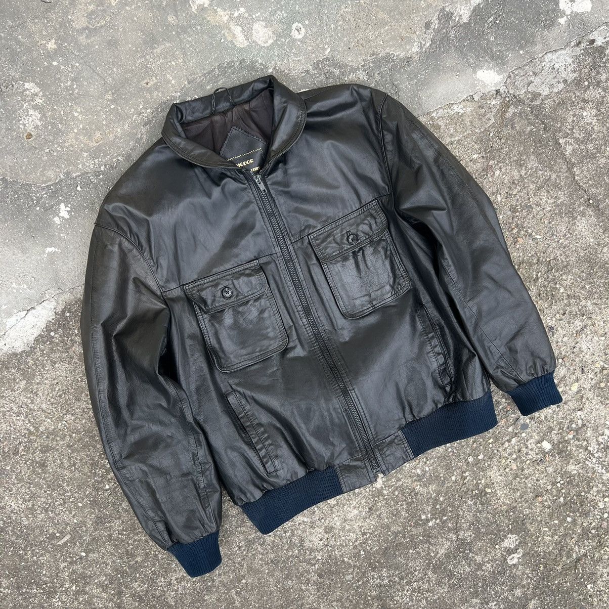Leather × Vintage Vintage Genuine Real Leather Jacket High Quality Rock Punk Size US L / EU 52-54 / 3 - 2 Thumbnail