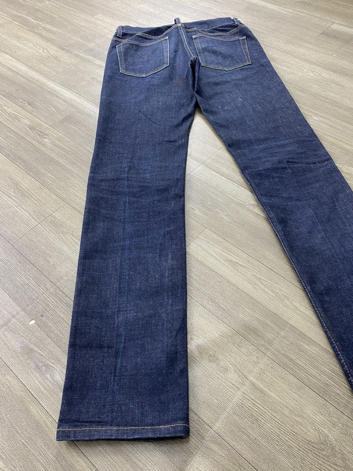 Acne Studios Luxury Acne Studios Ace Raw Gothic Skinny Blue Jeans Size US 27 - 13 Thumbnail