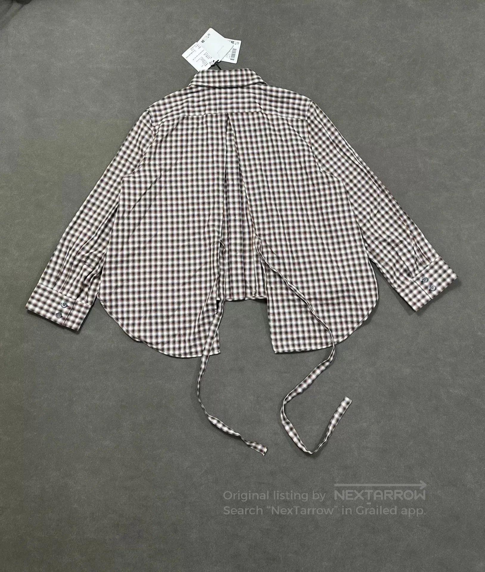 Loewe LOEWE FW24 Embroidered Logo Plaid Shirt. Size XS / US 0-2 / IT 36-38 - 3 Thumbnail