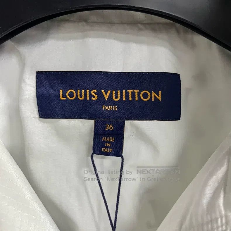 Louis Vuitton Louis Vuitton White Logo monogrammed stand-up collar jacke Size XS / US 0-2 / IT 36-38 - 3 Thumbnail