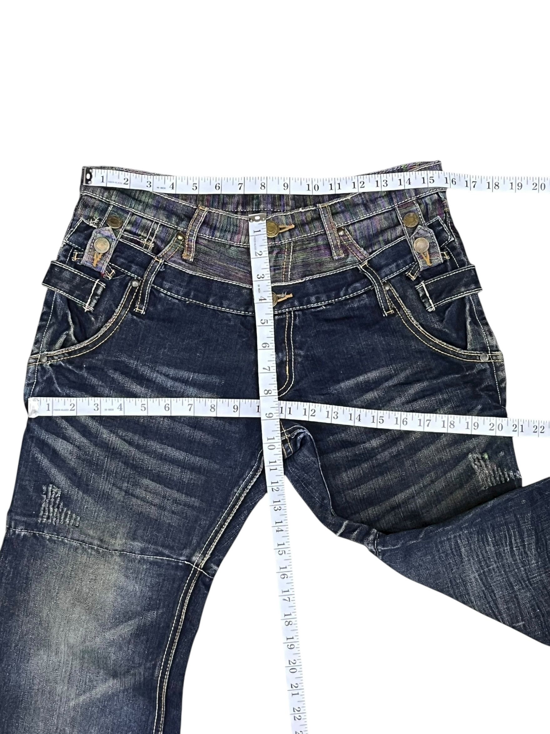 Seditionaries Gumu Int'l Grunge Hybrid Double Waist Jeans W31 Rare Size US 31 - 22 Thumbnail