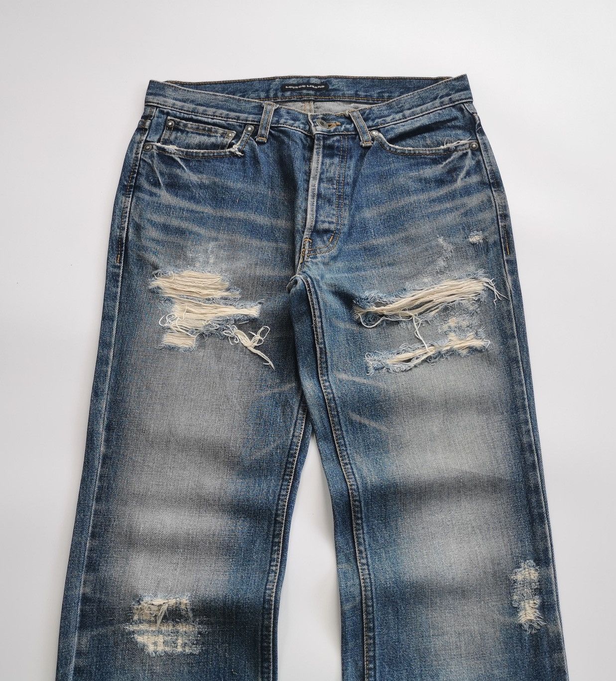 Lounge Lizard Lounge Lizard Japan Destroyed Jeans Size US 30 / EU 46 - 2 Thumbnail