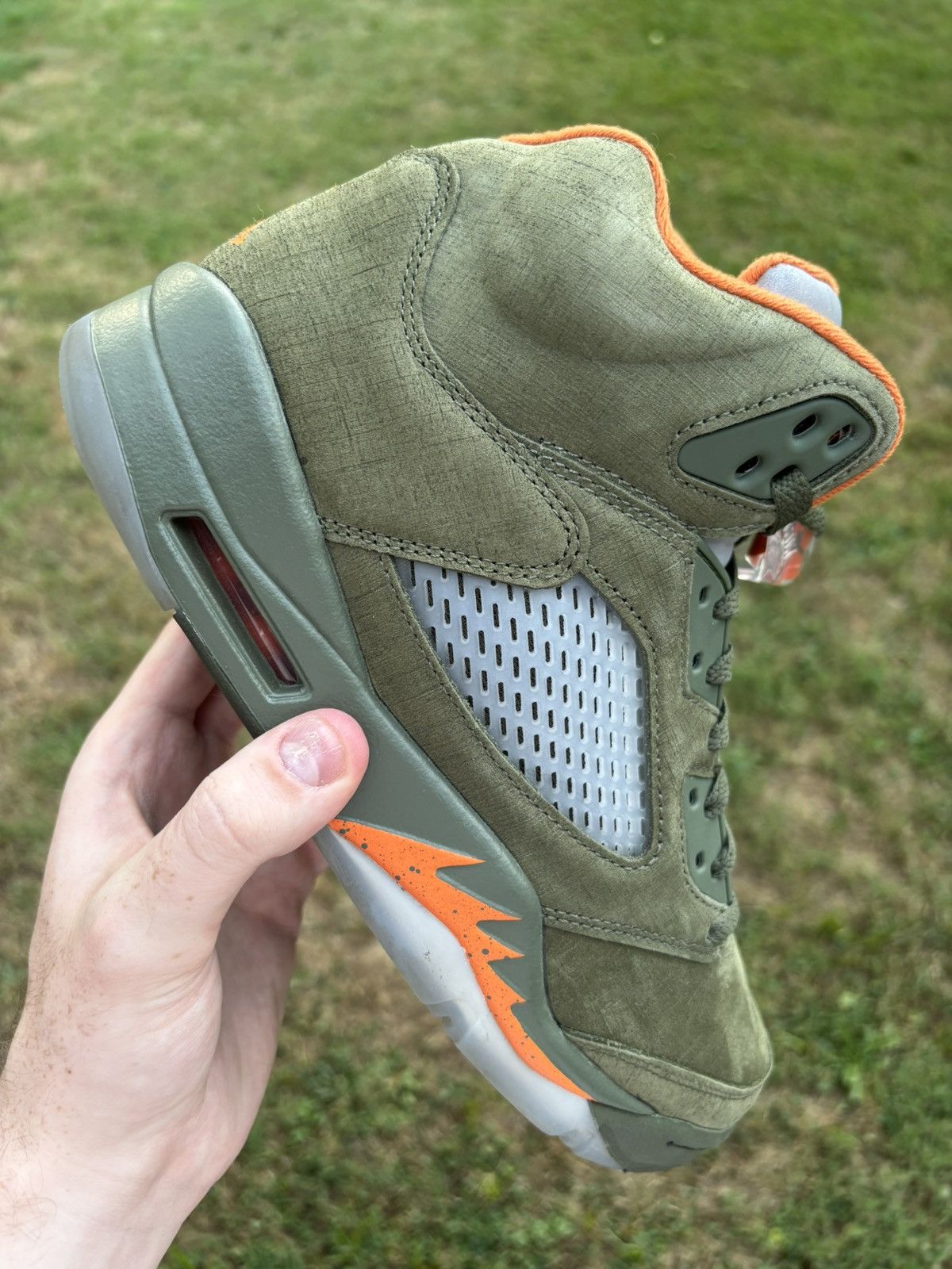 Jordan Brand Air Jordan 5 Retro 2024 Olive Size 9 Size US 9 / EU 42 - 1 Thumbnail