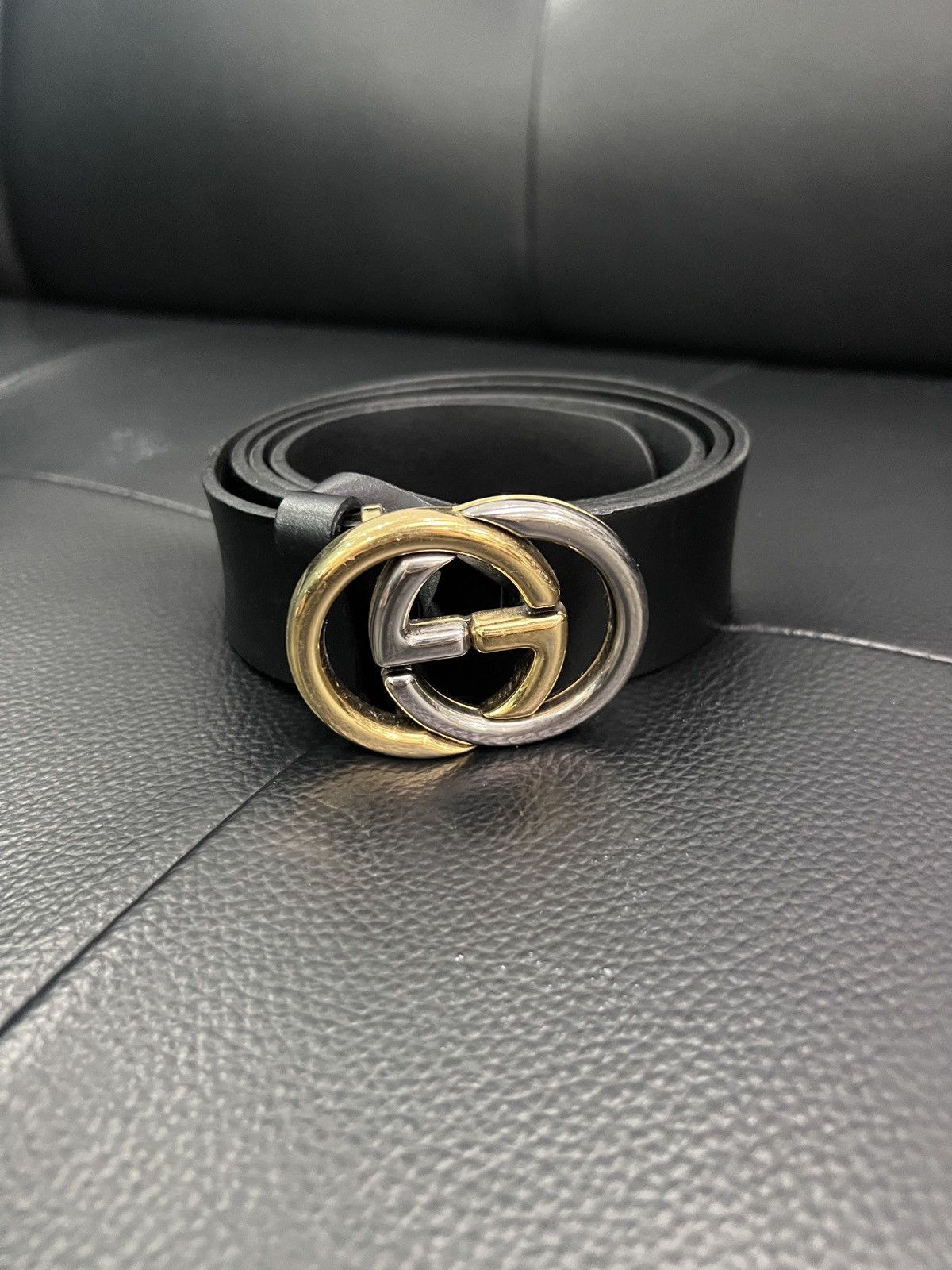 Gucci Gucci Double G Leather Belt Size ONE SIZE - 3 Thumbnail