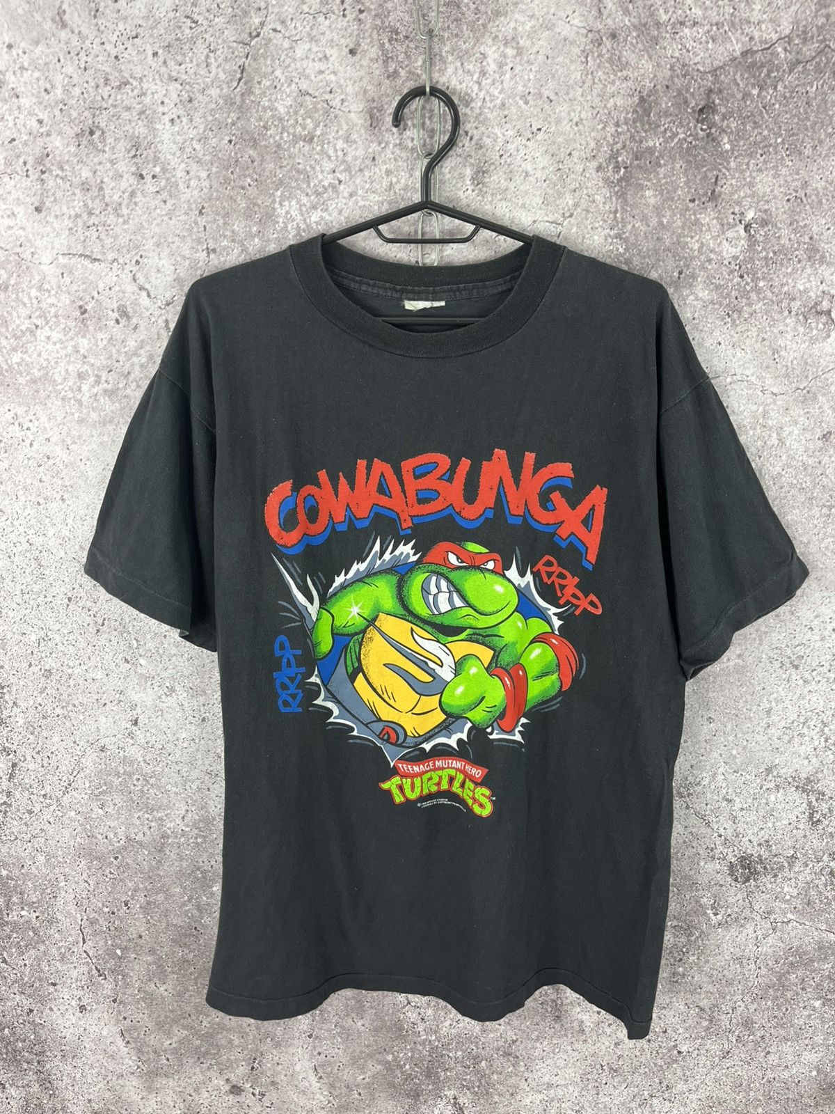 Cartoon Network Vtg 1990 Single Stitch Teenage Mutant Ninja Turtles Rafael Size US L / EU 52-54 / 3 - 1 Thumbnail