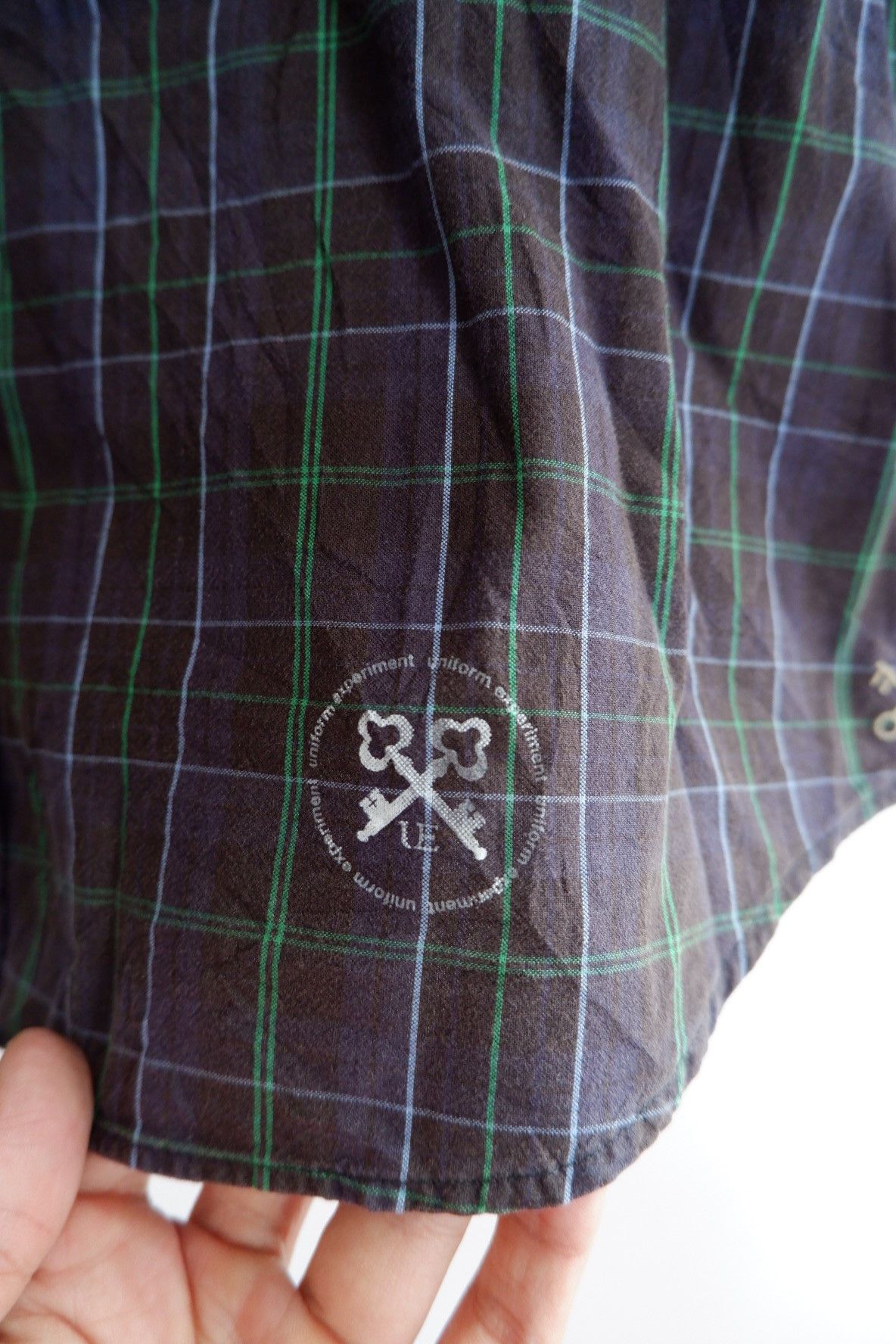 Sophnet. × uniform experiment Vintage Uniform Experiment Plaid Snap Button Shirts Size US L / EU 52-54 / 3 - 5 Thumbnail