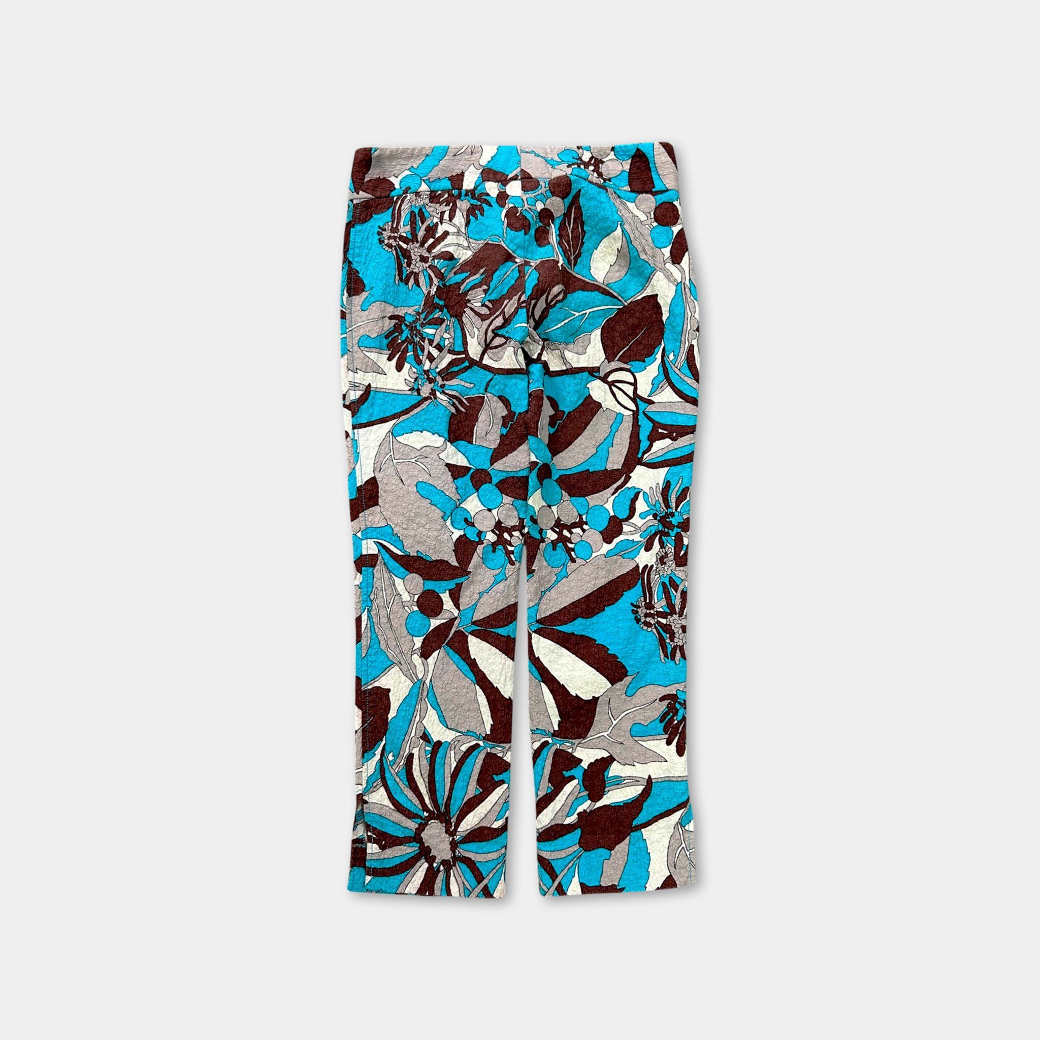 Dolce & Gabbana Dolce & Gabbana 2000's Floral Jacquard Capri Shorts Size XS / US 0-2 / IT 36-38 - 5 Thumbnail