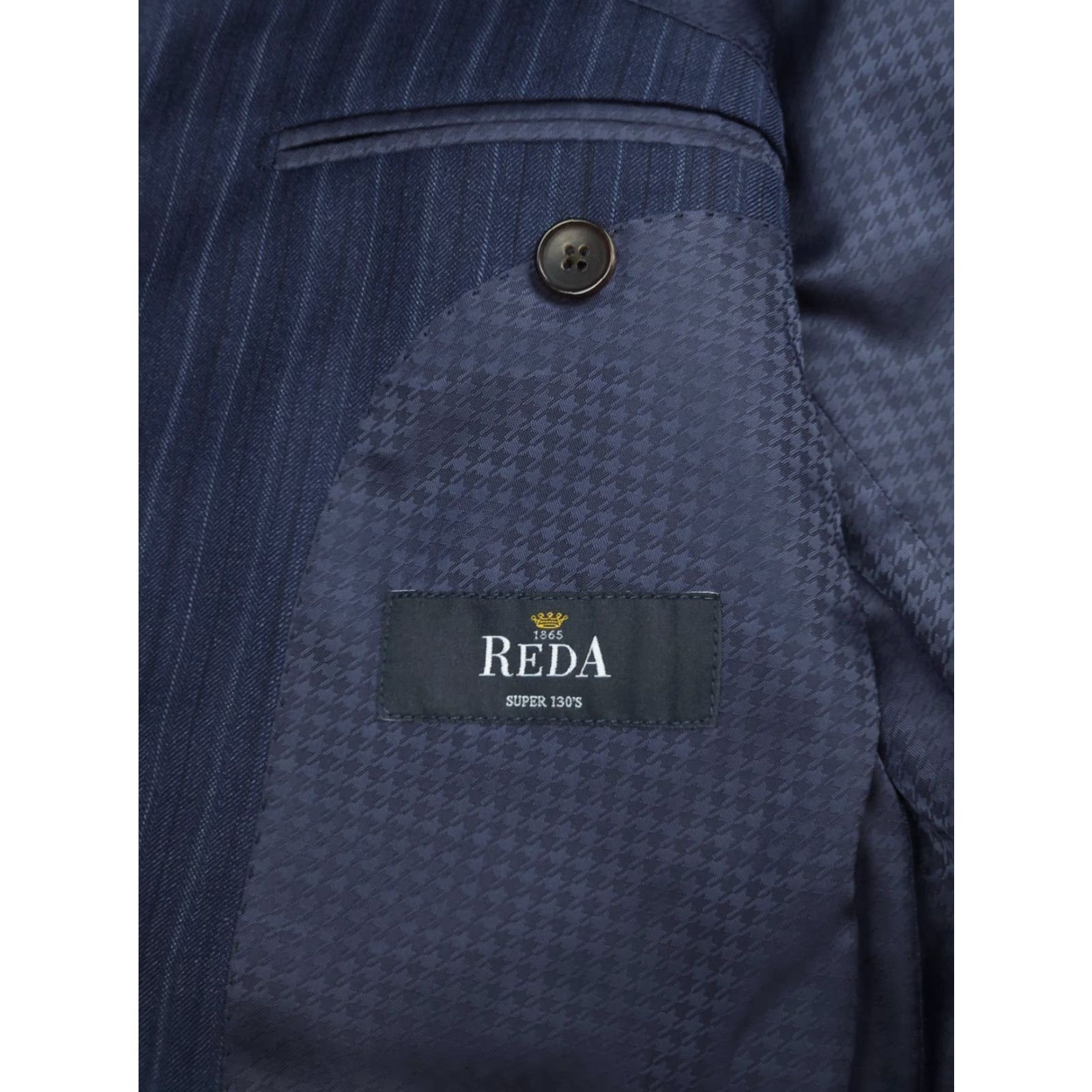 Suitsupply Suitsupply La Spalla Blazer Jacket Men 40 Blue Wool Striped Super 130s Two-Button Double-Vented Regular Jacket Mens Size 40R - 6 Thumbnail