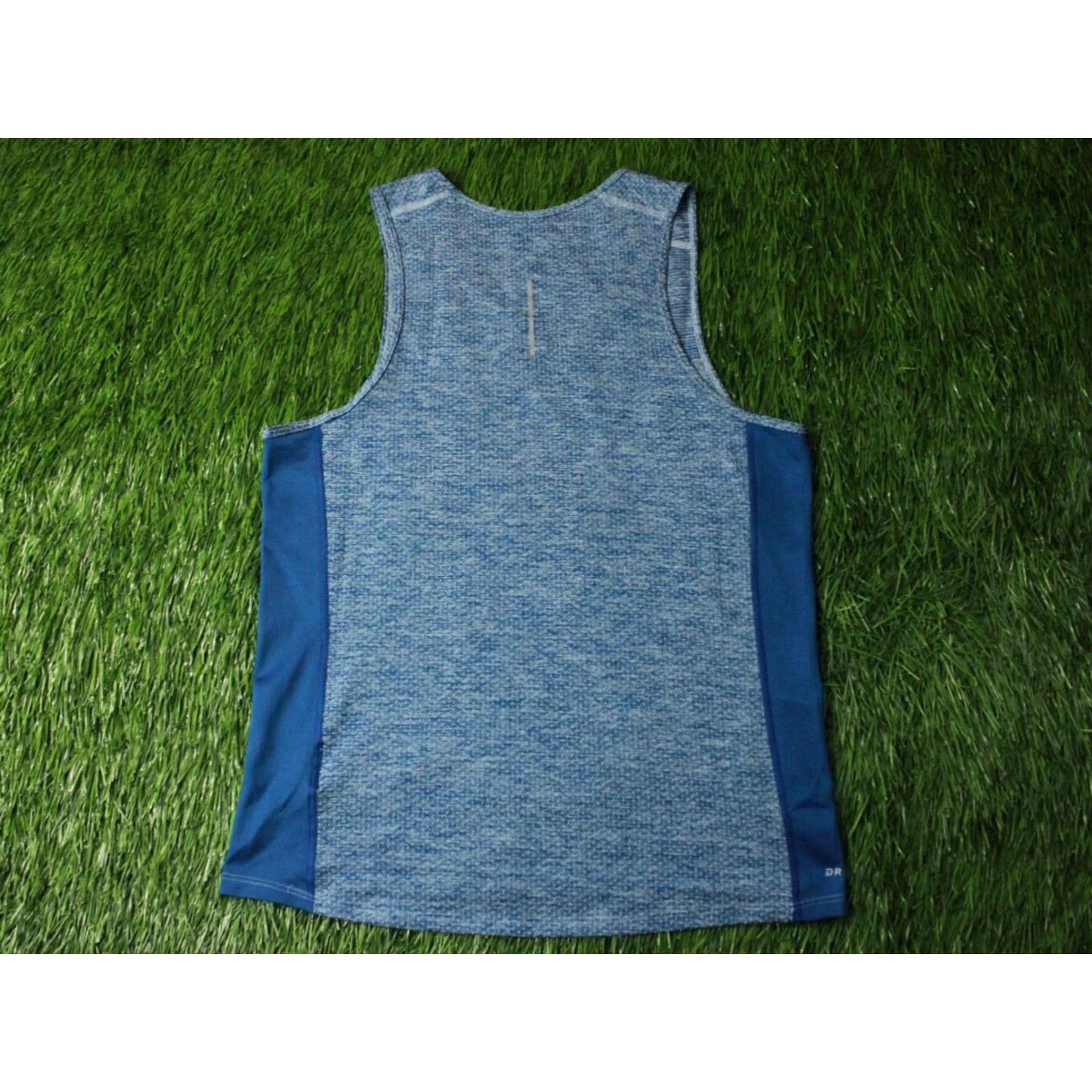 Nike NIKE Dri-FIT ORIGINAL 2018 RUN TRAINING MEN VEST TANK TOP SHIRT JERSEY SIZE M Blue Sleeveless Crew Neck 100% Polyester Sports Size US M / EU 48-50 / 2 - 7 Thumbnail