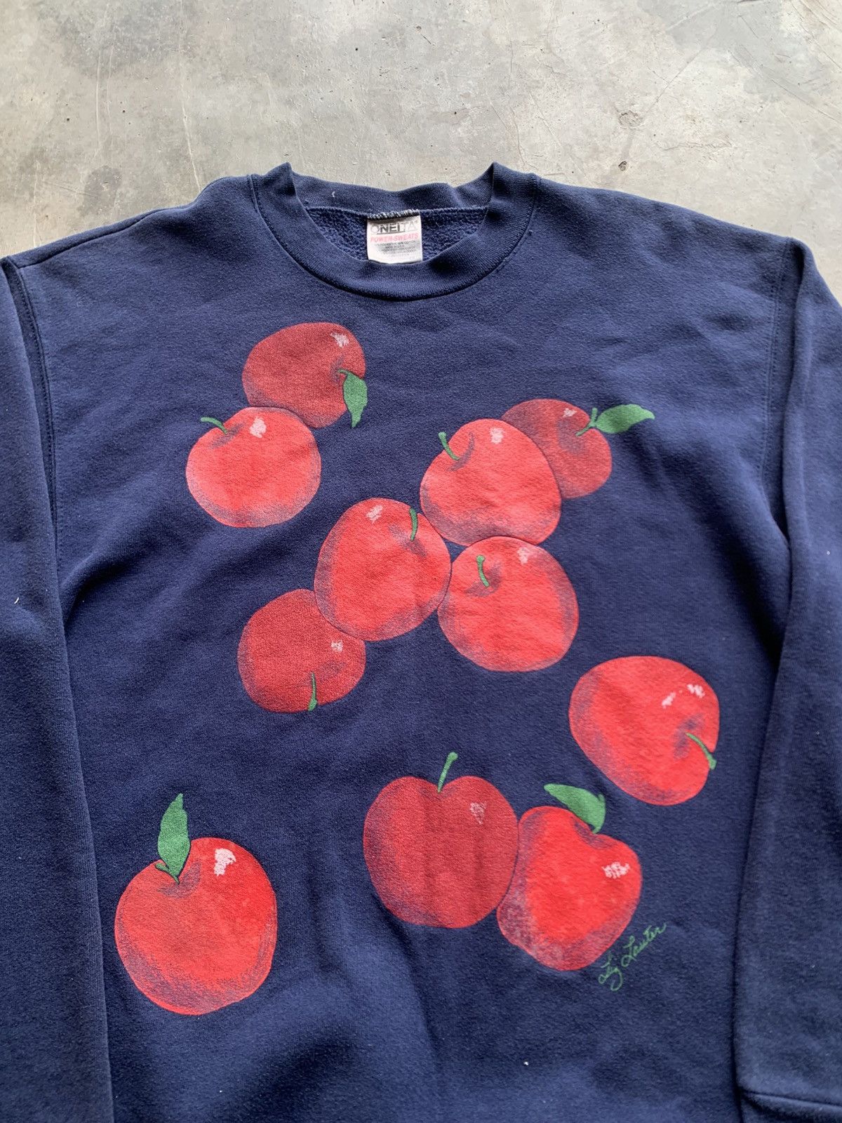 Vintage Vintage 90s apple sweatshirt Size US L / EU 52-54 / 3 - 2 Thumbnail