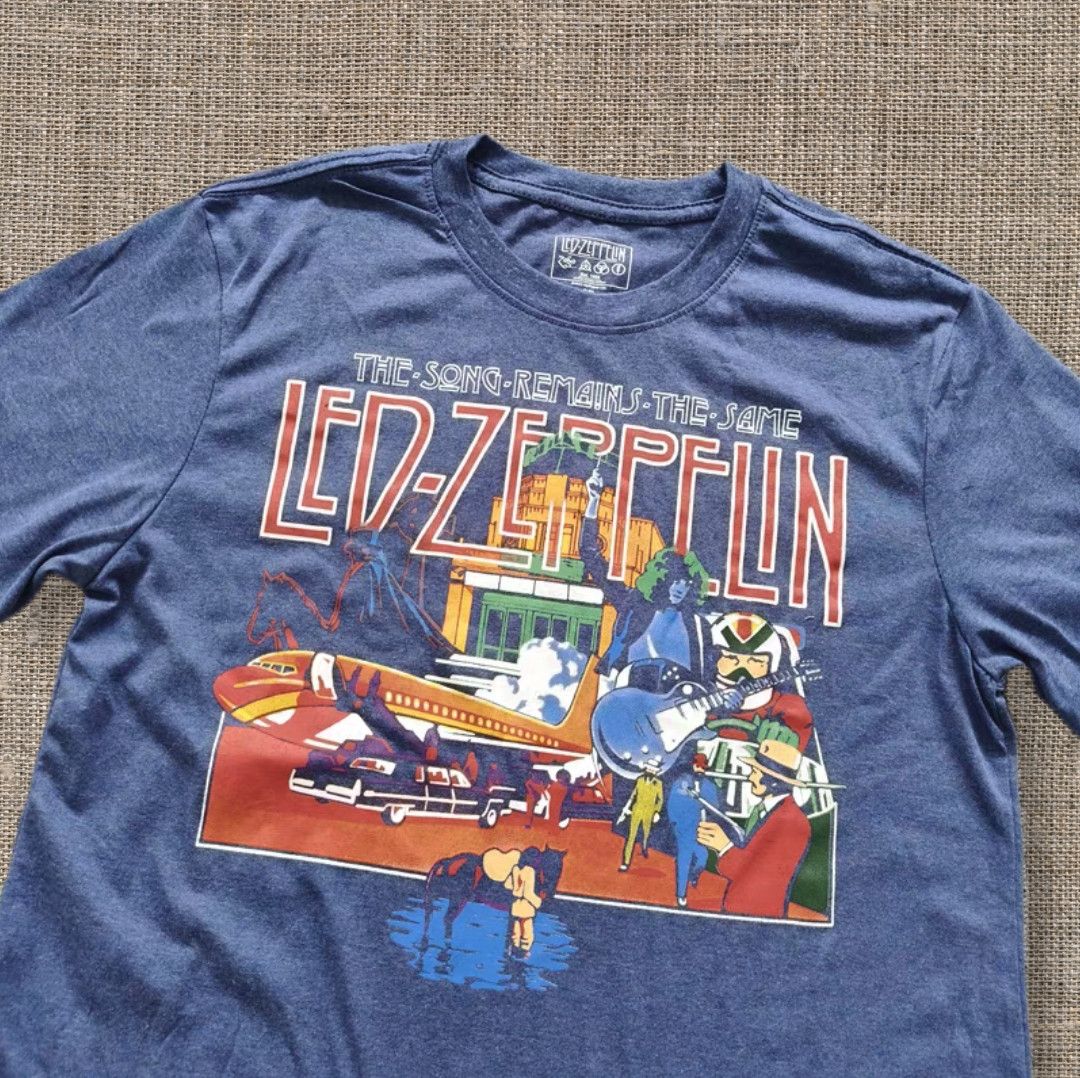 Band Tees × Vintage Led Zeppelin Band T-shirt Size US XL / EU 56 / 4 - 2 Thumbnail