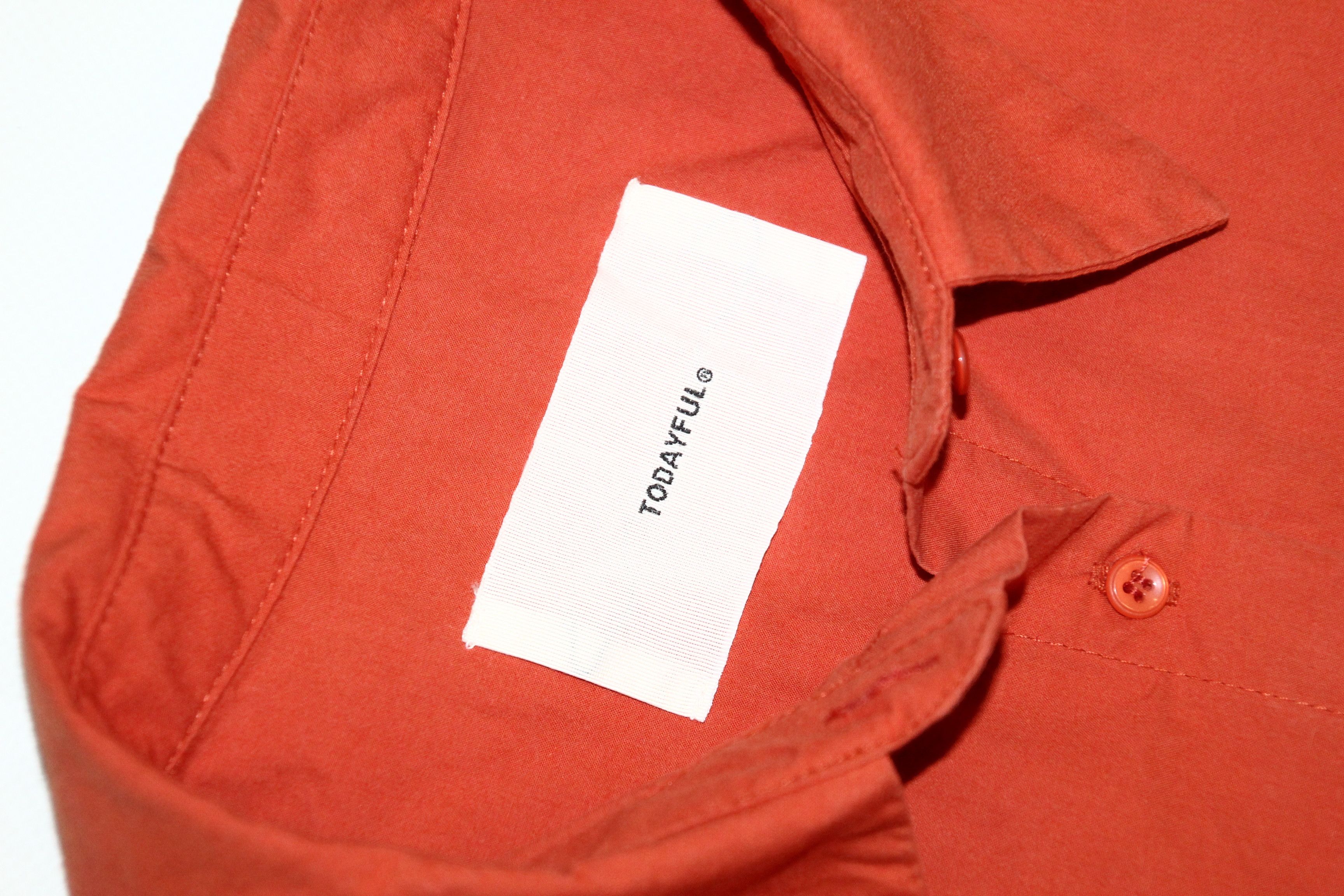 Japanese Brand Todayful Garment Dyed Oversized Twill Cotton Shirt Size US M / EU 48-50 / 2 - 6 Thumbnail
