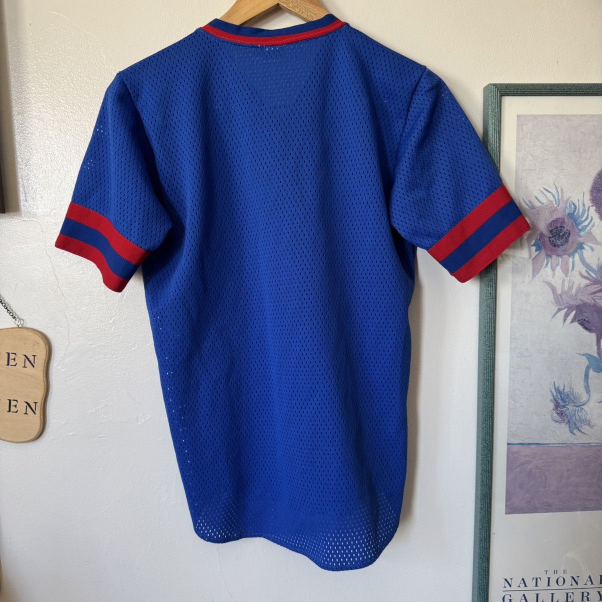 MLB × Vintage vintage 80s MLB New York Rangers Ravens Knit blue/red jersey Size US S / EU 44-46 / 1 - 5 Thumbnail