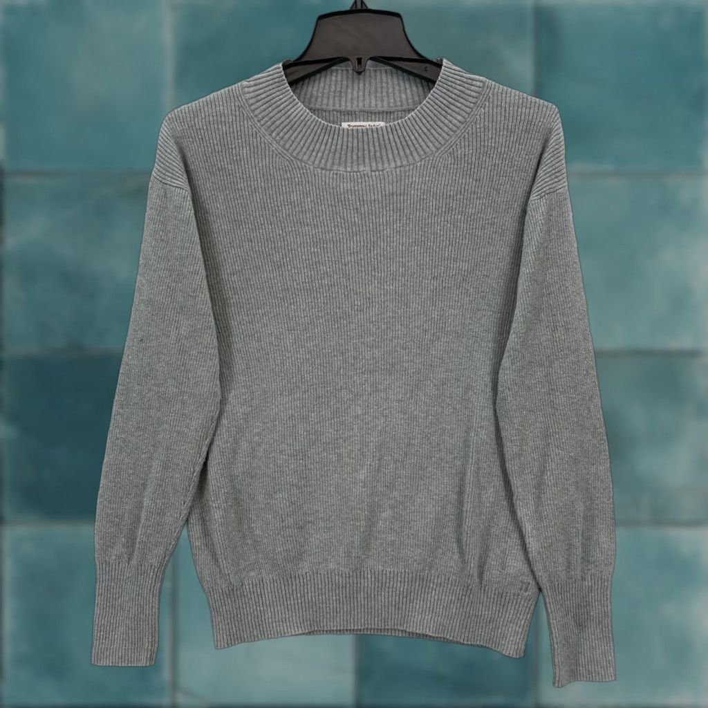 Vintage Tommy John Ribbed Sweater Mens Medium Gray Crew Neck Long Sleeve Minimalist Pullover Shirt Size US M / EU 48-50 / 2 - 1 Thumbnail