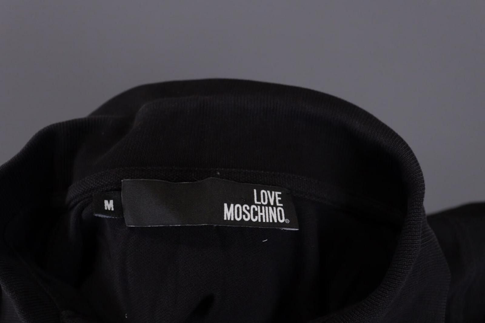 Moschino Love Moschino Black Big Gold Logo Polo Shirt Size M Size US L / EU 52-54 / 3 - 12 Thumbnail