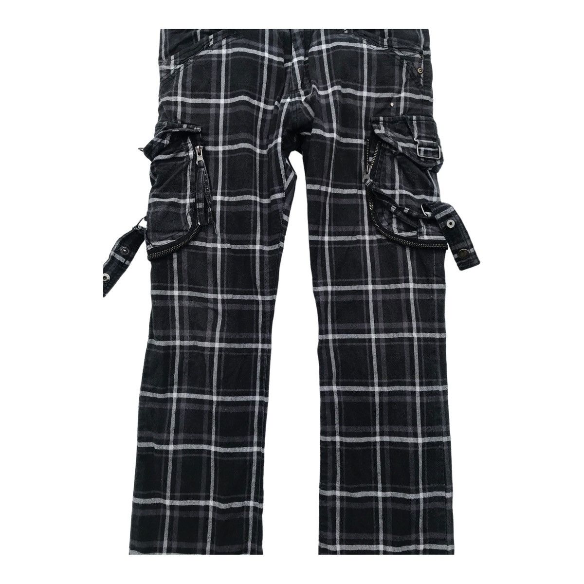 Other 31040=Skkone Checked Multipocket Utility Cargo Pants Size US 30 / EU 46 - 15 Thumbnail
