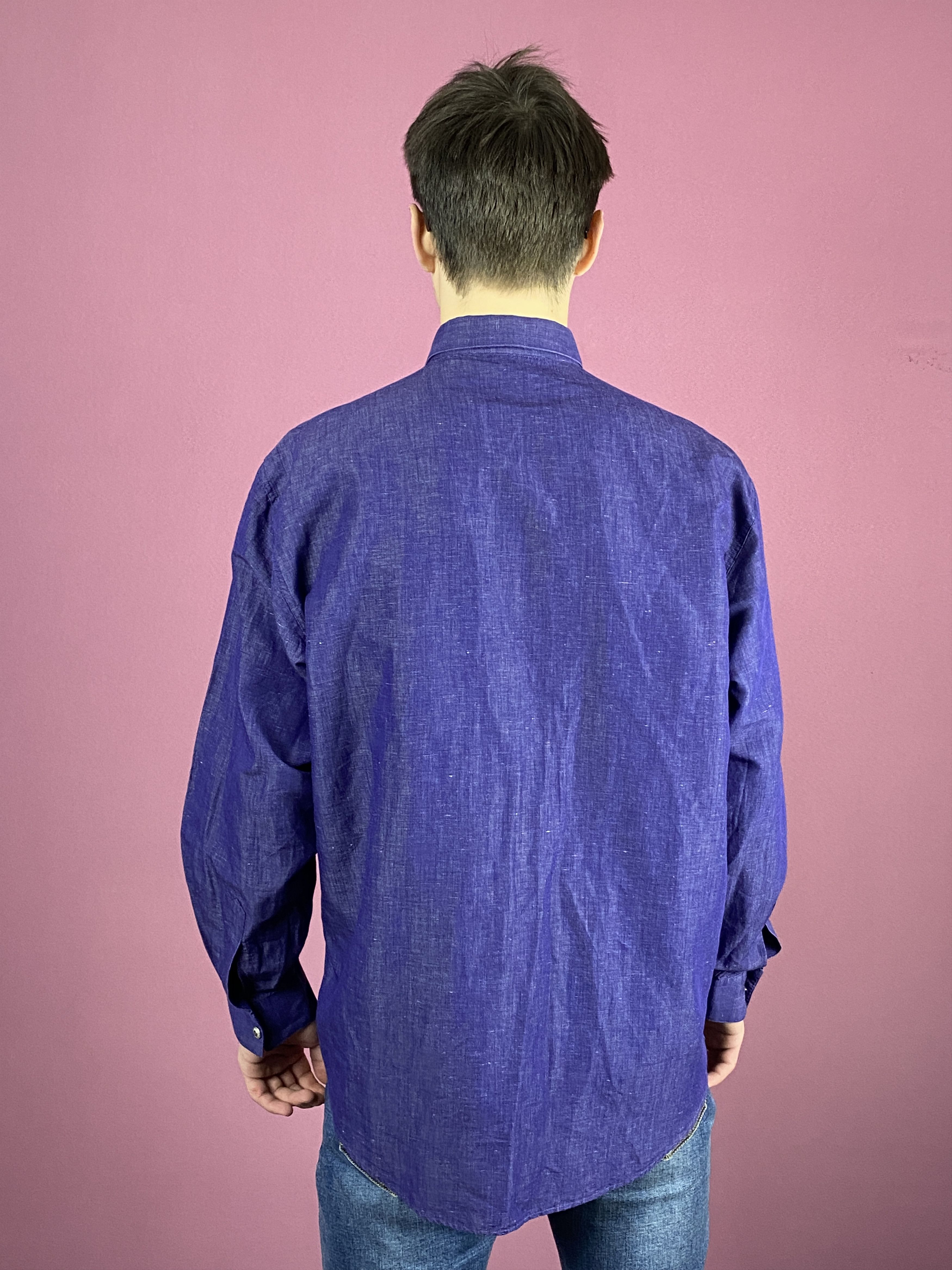 Versace × Vintage 90s Versace Classic V2 Vintage Men's Shirt - L Size US L / EU 52-54 / 3 - 3 Thumbnail
