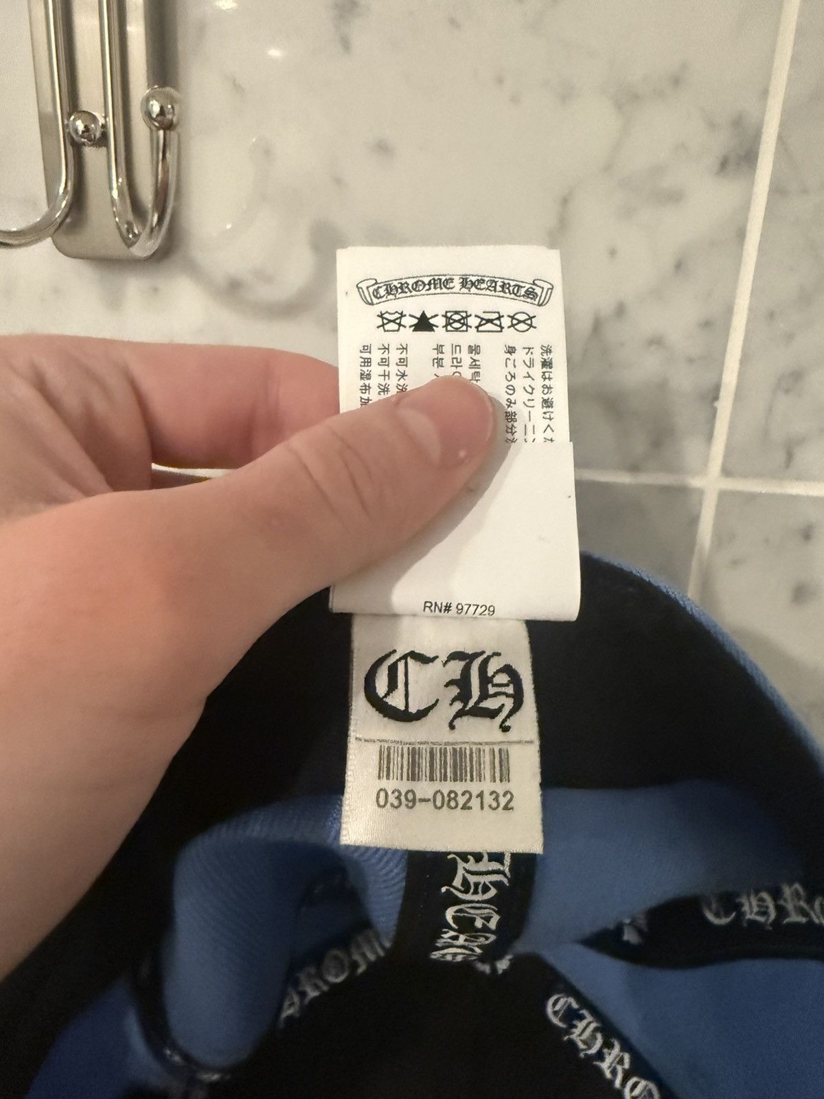 Chrome Hearts Chrome Hearts Fitted Vine Heart Hat “Carolina Blue” Size ONE SIZE - 6 Thumbnail