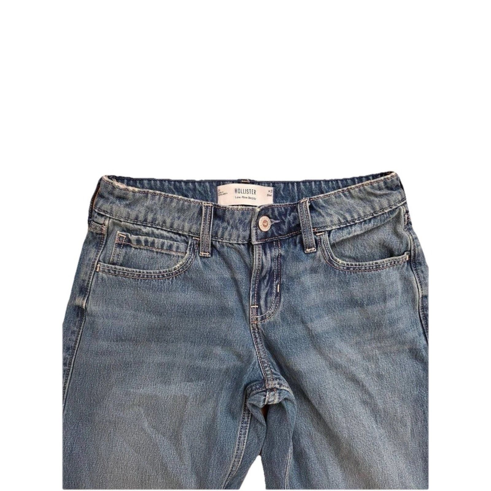 Hollister Hollister Wash Stretch Denim Wide leg Jean 25 W A001279 Size 25" / US 0 / IT 36 - 4 Thumbnail
