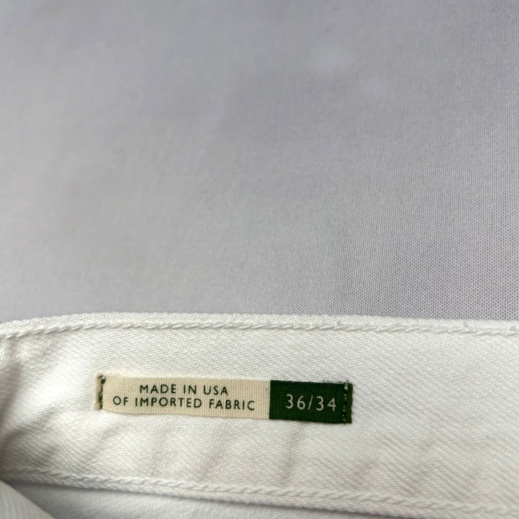 Sid Mashburn Sid Mashburn Jeans Straight 36x34 White Garment Dyed Denim Mens Size US 36 / EU 52 - 3 Thumbnail