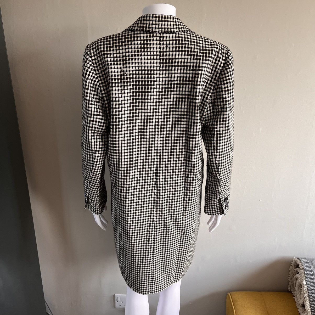 Yves Saint Laurent Yves Saint Laurent Vintage Houndstooth Over Coat Size M / US 6-8 / IT 42-44 - 11 Thumbnail