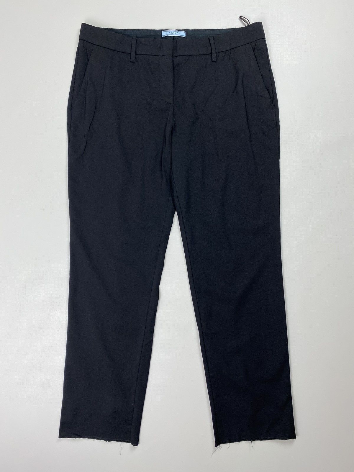Prada × Vintage Prada Milano ladies wool dress pants trousers size 46 Size 32" / US 10 / IT 46 - 1 Thumbnail