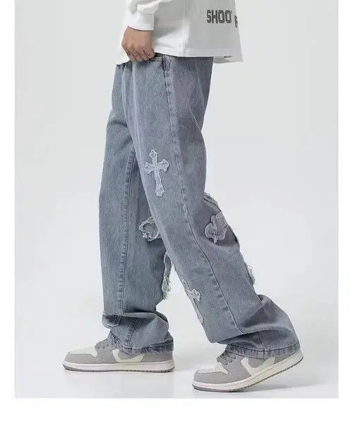 Japanese Brand × Vintage punk pants with crosses Size US 32 / EU 48 - 3 Thumbnail