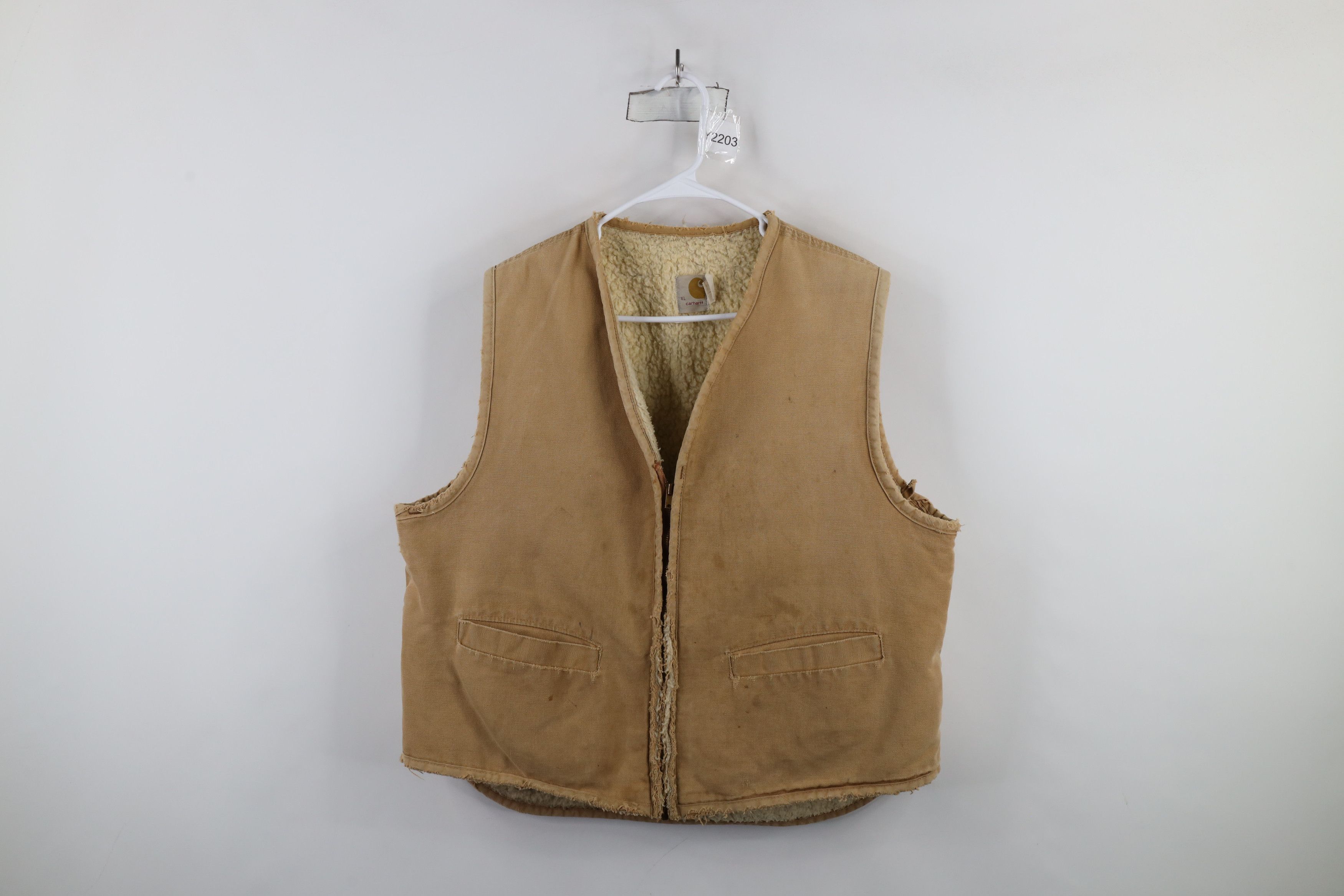 80s カーハート vest 鬼フェード USA製】鬼フェード Carhartt アクティブベスト XXL - メルカリ