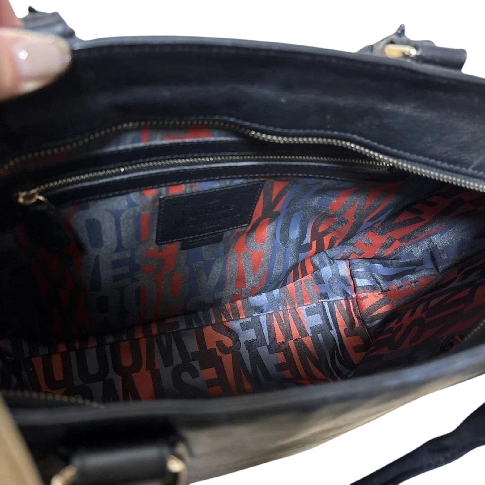 Vivienne Westwood Vivienne Westwood - Black Leather Tote Bag Size ONE SIZE - 7 Thumbnail
